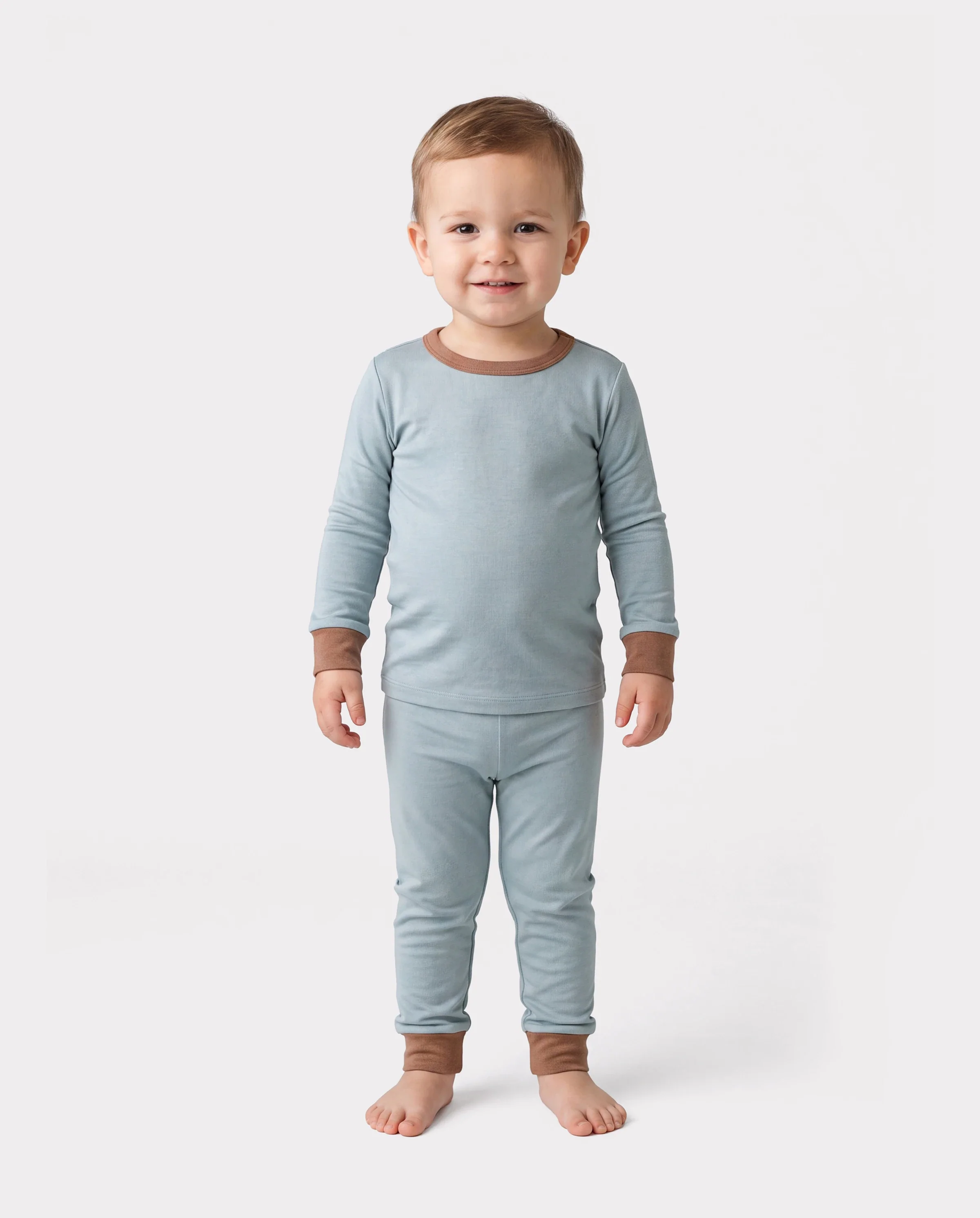 Baby 2-piece Tencel Modal Pajamas Set for Girls / Boys ( Snug-Fitting ) Green