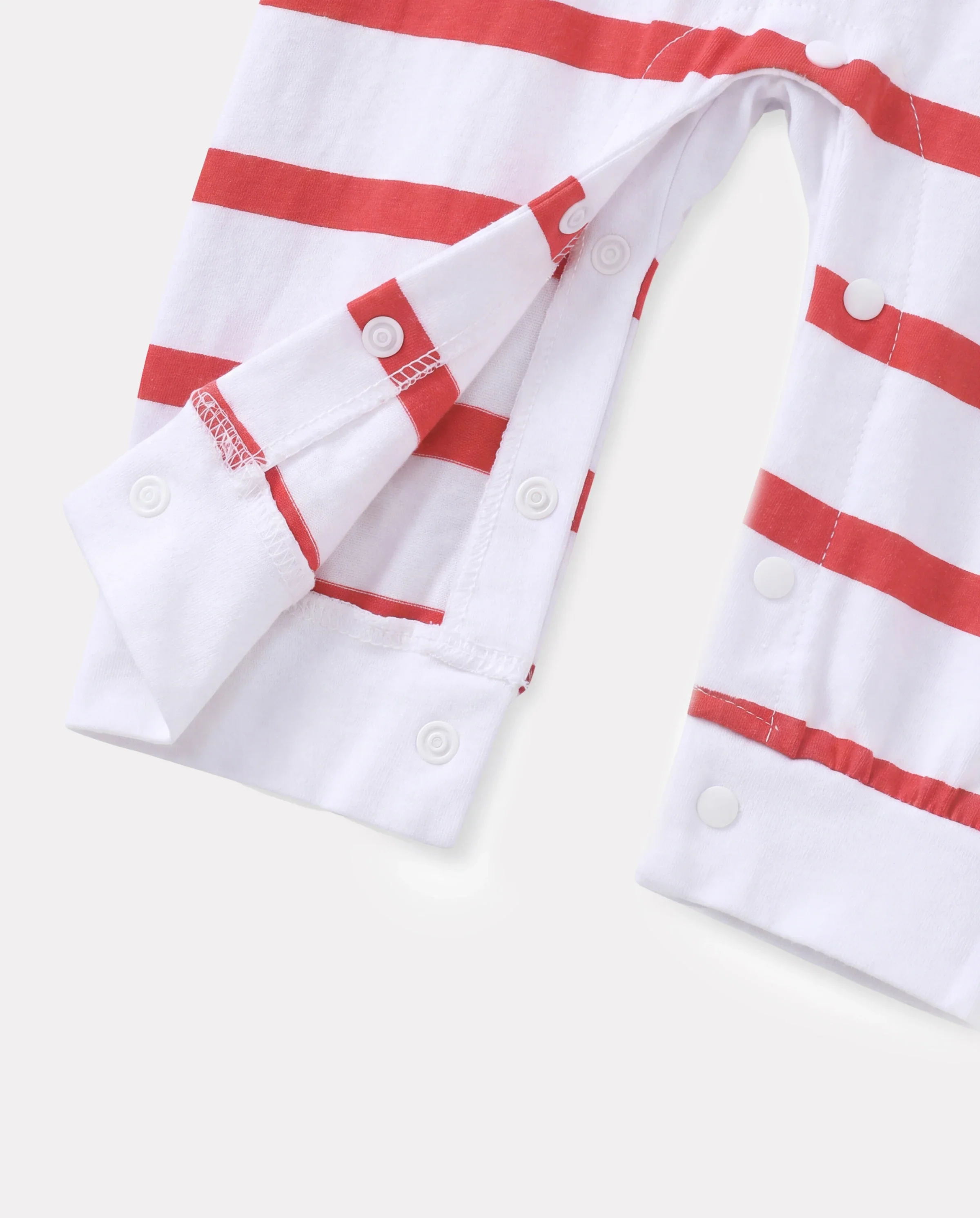 Baby Boy/Girl 95% Cotton Long-sleeve Love Heart Letter Print Stars/Striped Jumpsuit Red - Image 4