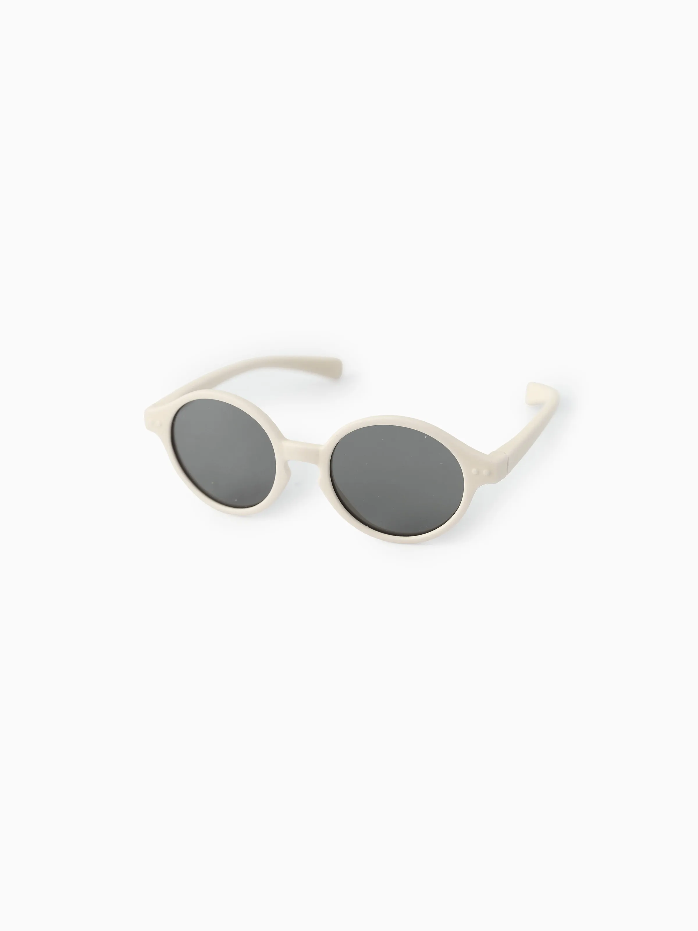 Polarized Round Baby Sunglasses Silicone Apricot Yellow - Image 2