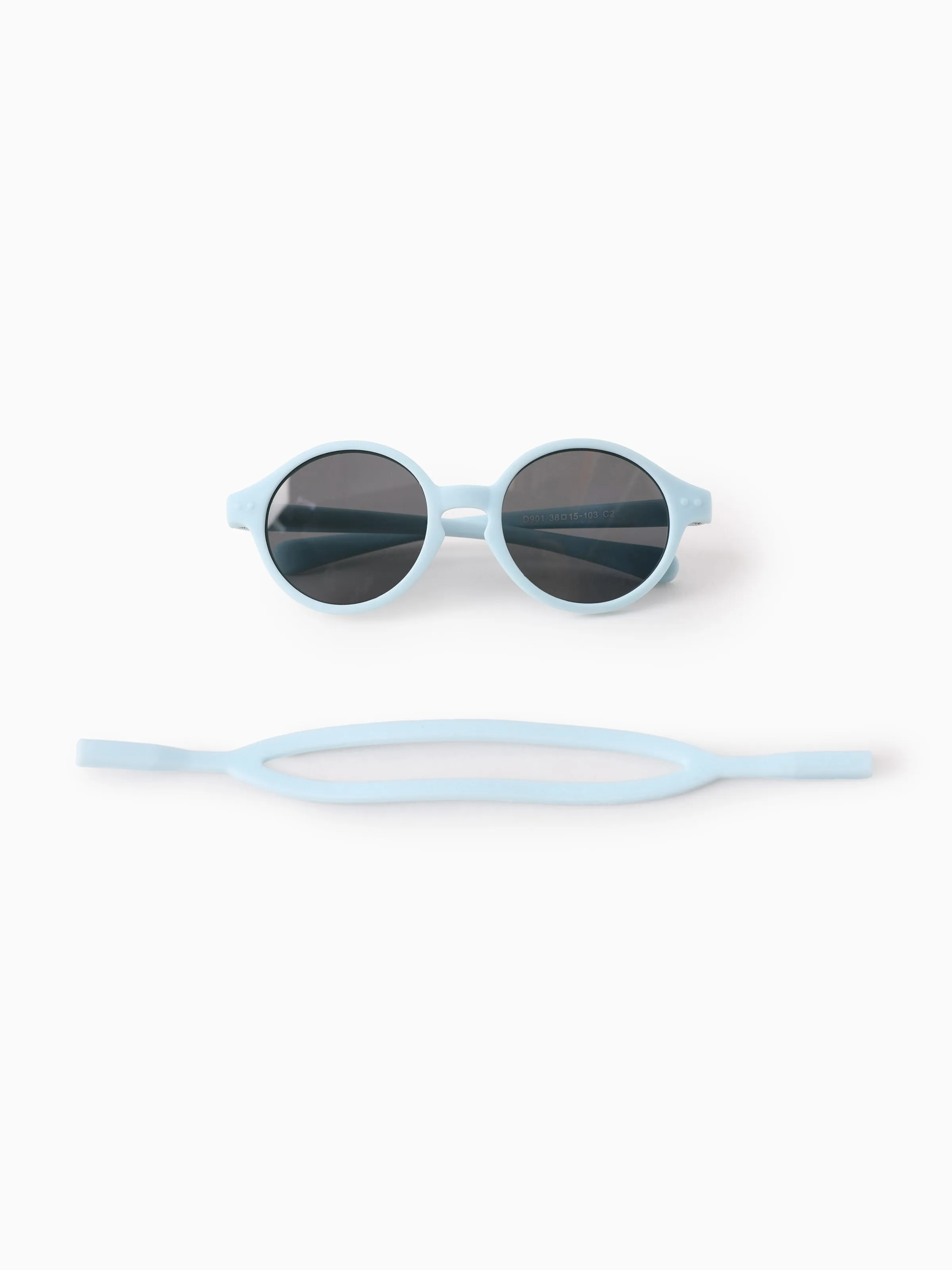 Polarized Round Baby Sunglasses Silicone Blue