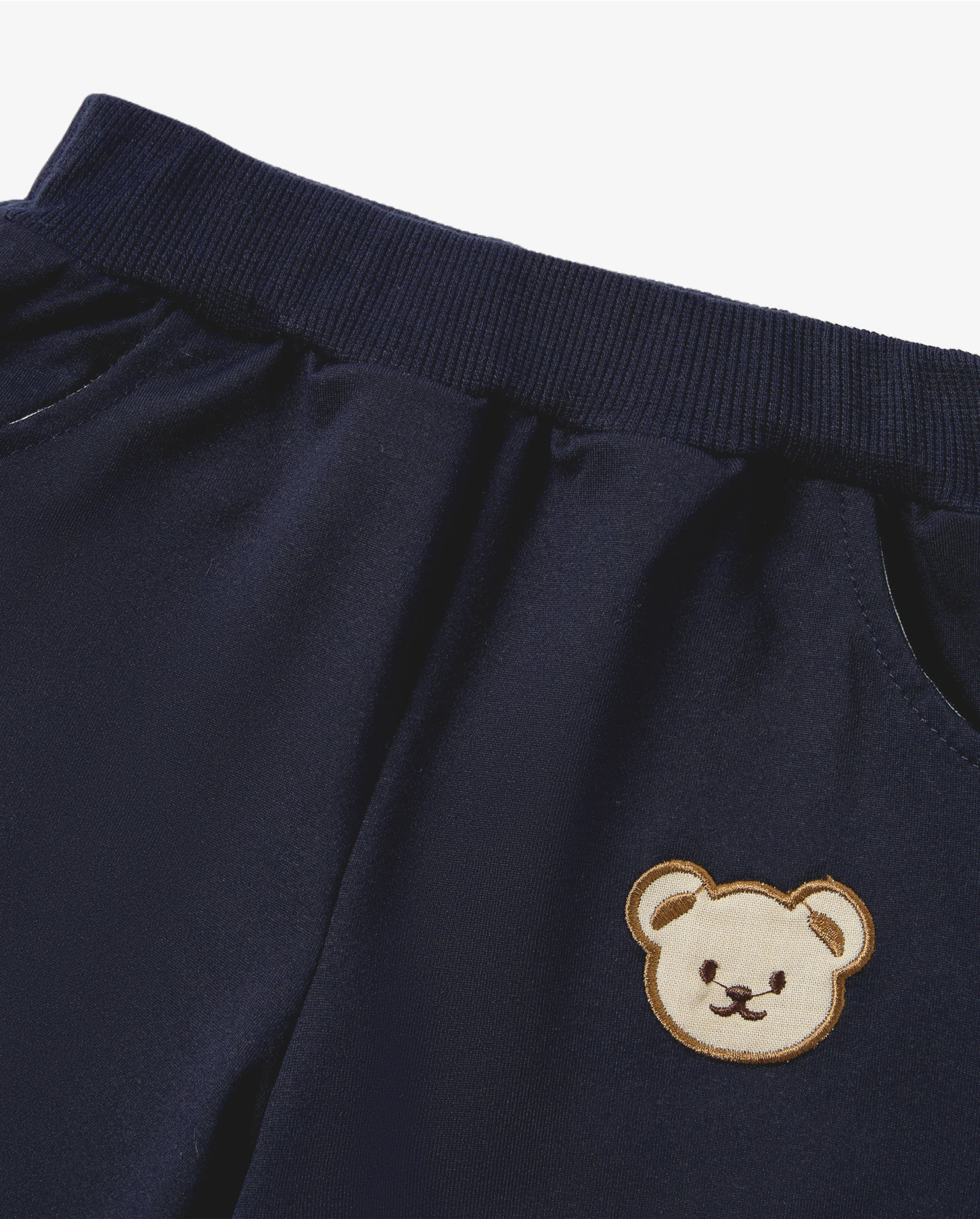 Baby/Toddler Girl/Boy Clothes 2pcs Bear Style Sweatshirt and Pants Set Dark Blue - Image 7