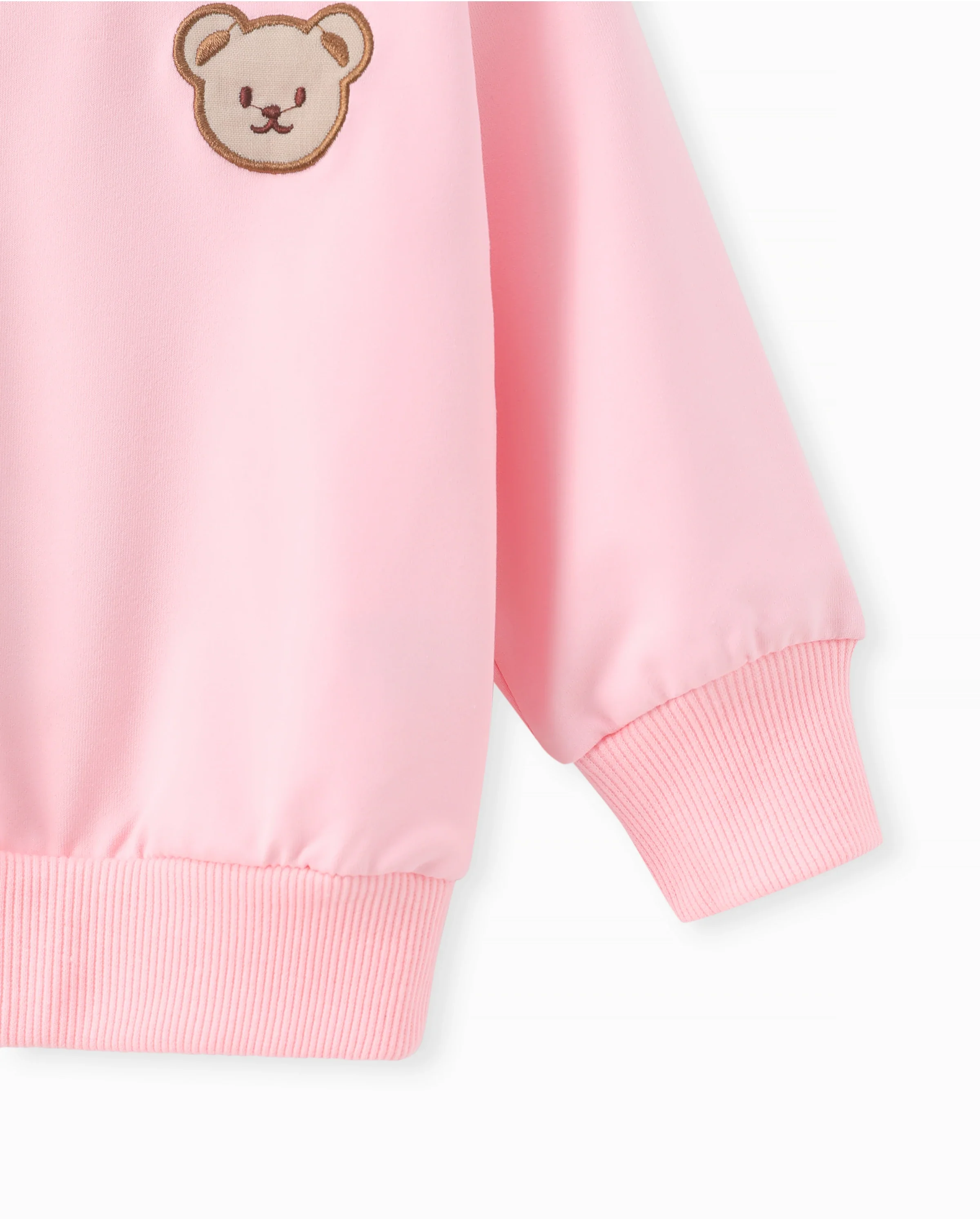 Baby/Toddler Girl Clothes 2pcs Bear Style Sweatshirt and Pants Set Pink - Image 6