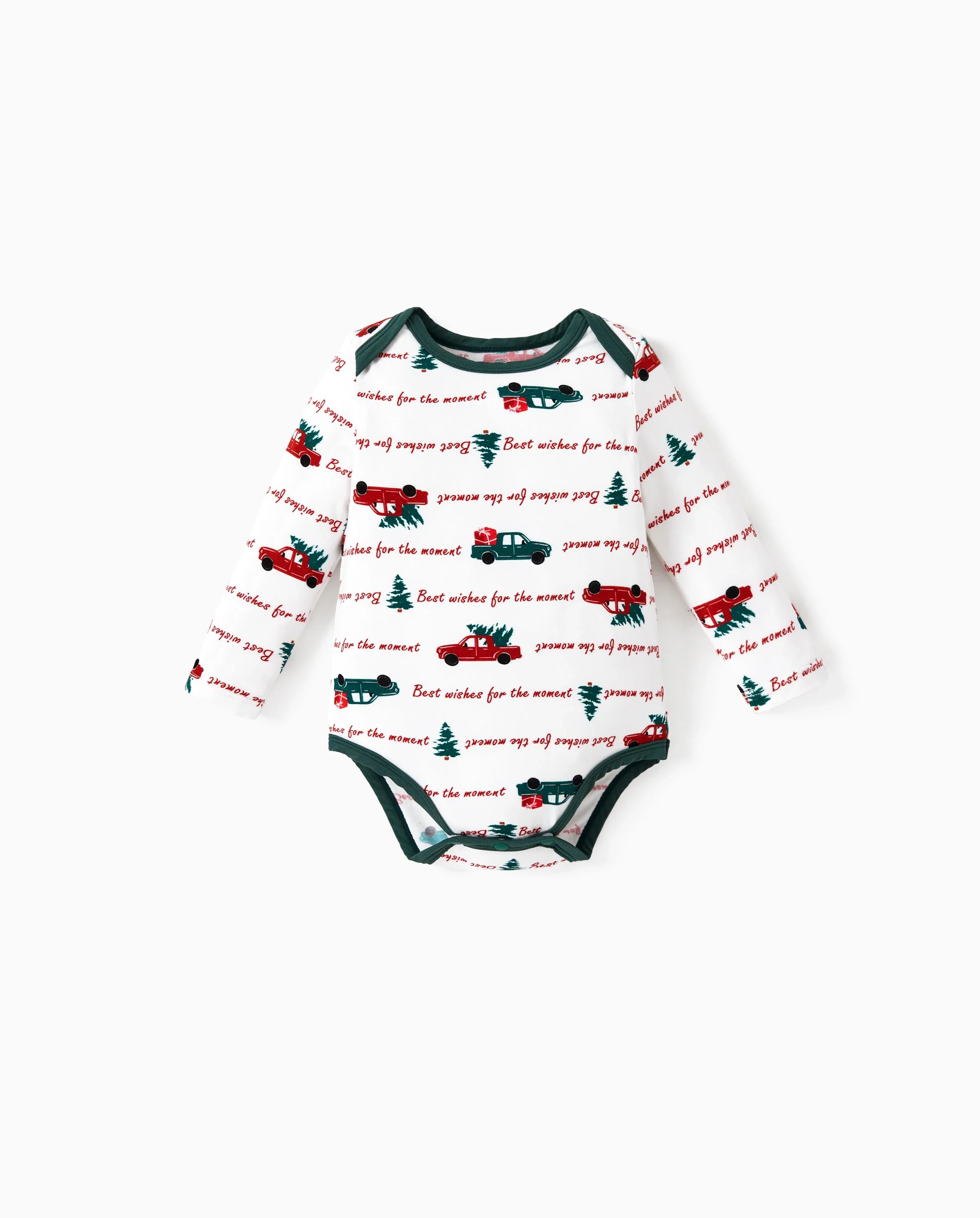 Bamboo Baby Bodysuits 2-piece Flora Long Sleeve Rompers for Baby Girls Infant Green - Image 10