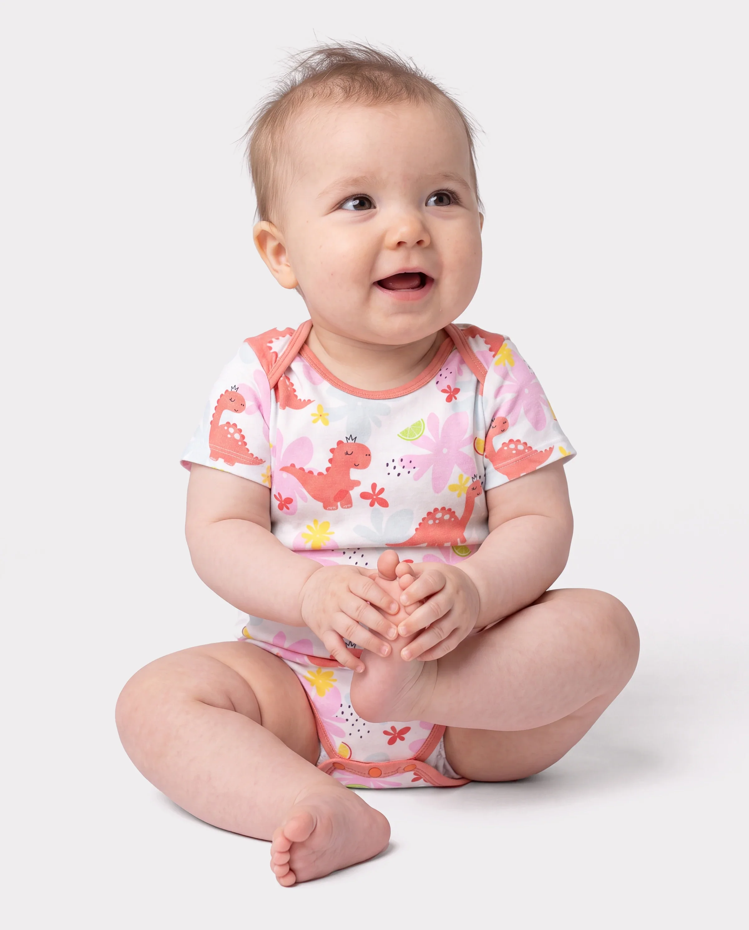 Bamboo Baby Boy/Girl 1pc Allover Print  Bodysuits  incarnadinepink