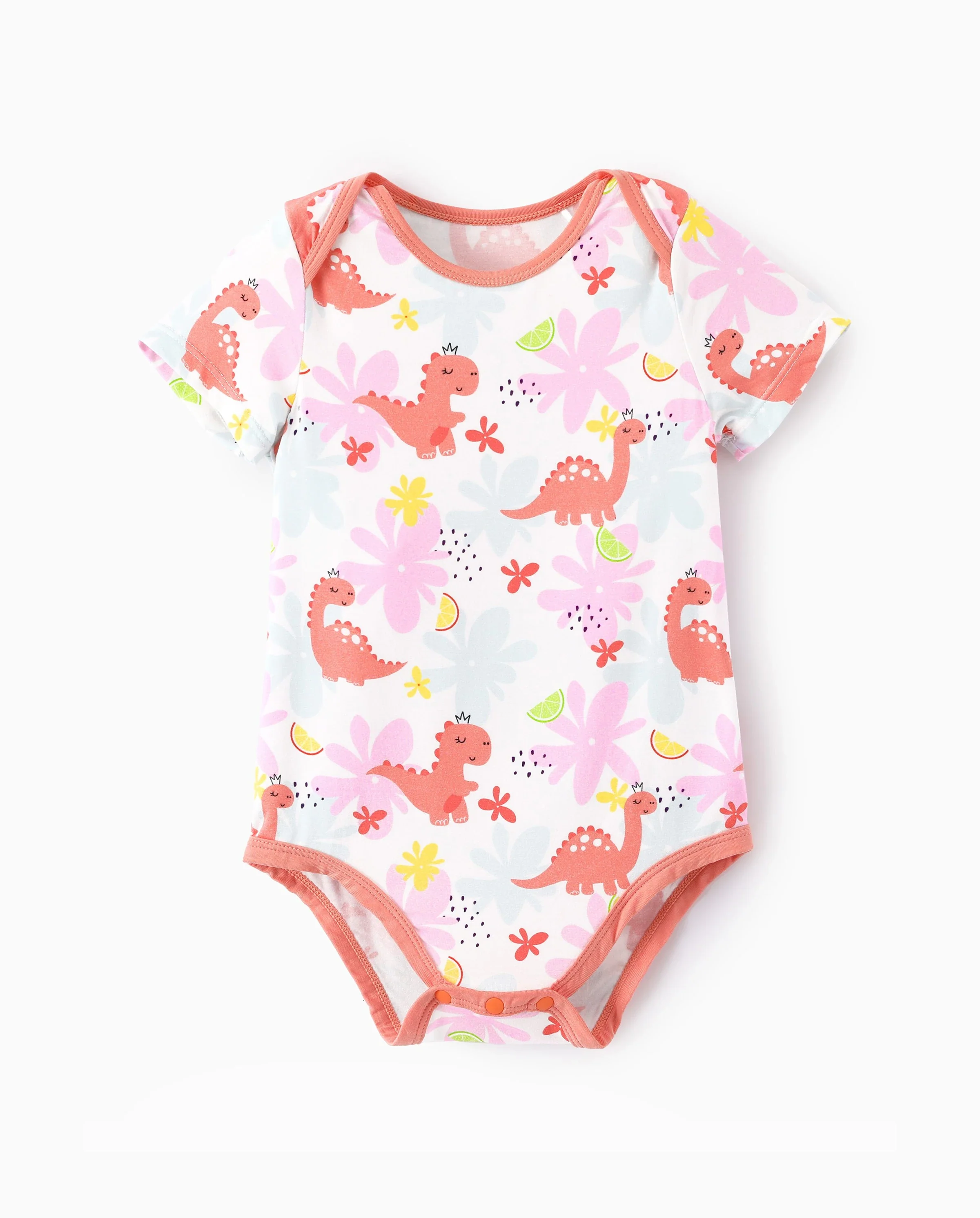 Bamboo Baby Boy/Girl 1pc Allover Print  Bodysuits  incarnadinepink - Image 6