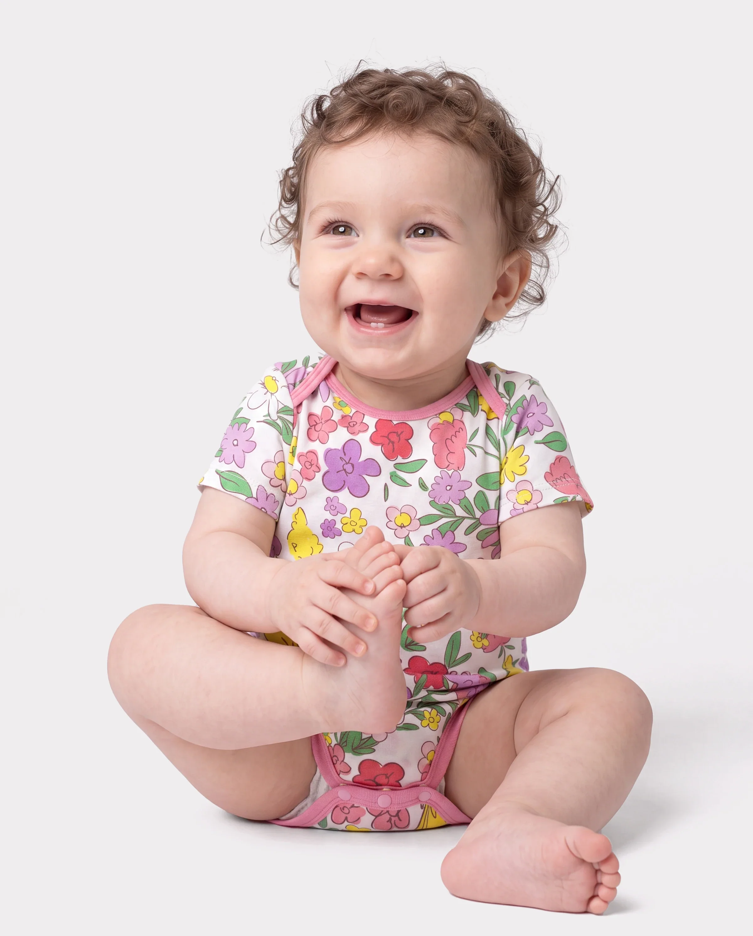 Bamboo Baby Boy/Girl 1pc Allover Print Bodysuits Multi-color - Image 3