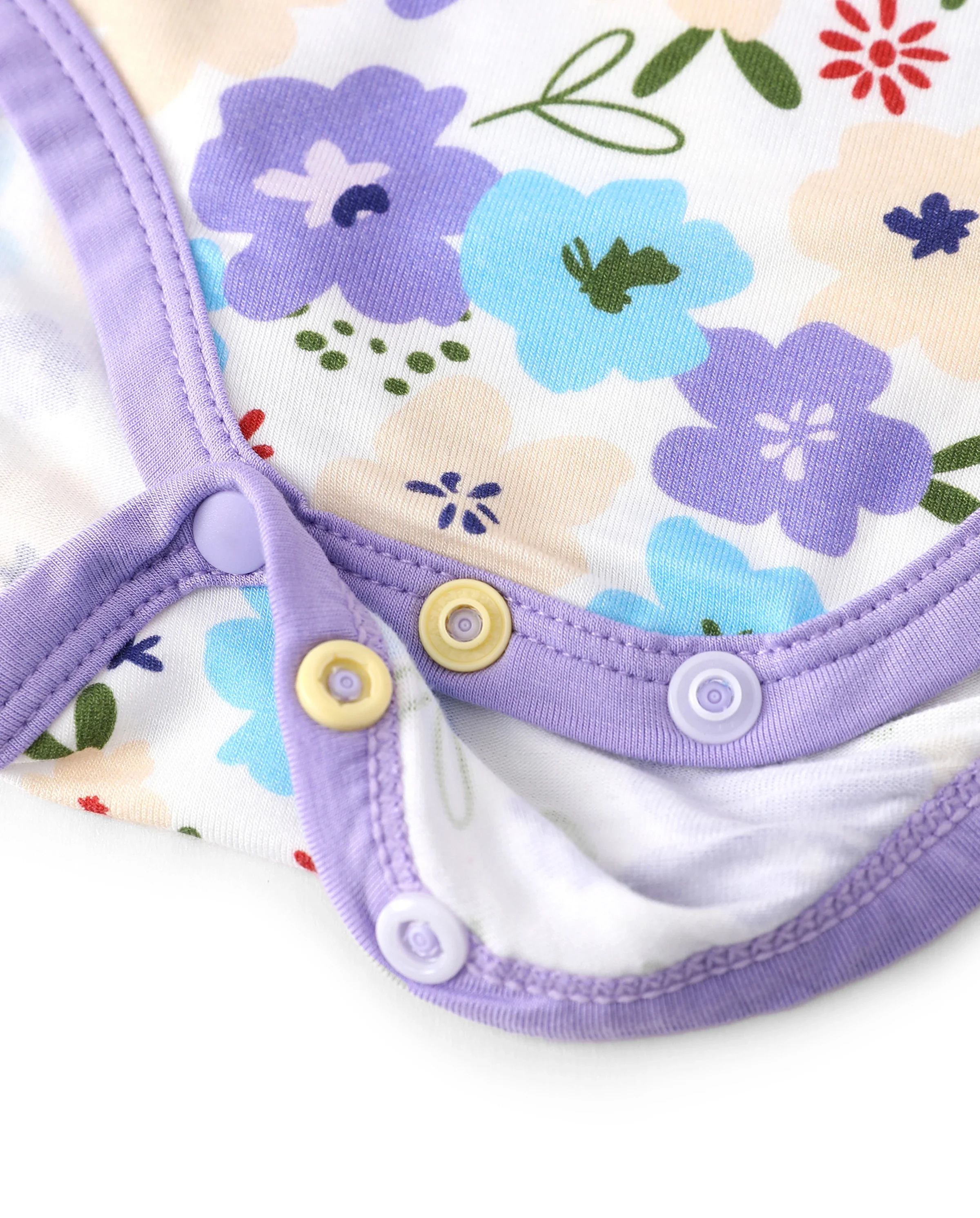 Bamboo Baby Boy/Girl 1pc Allover Print  Bodysuits  Purple - Image 4