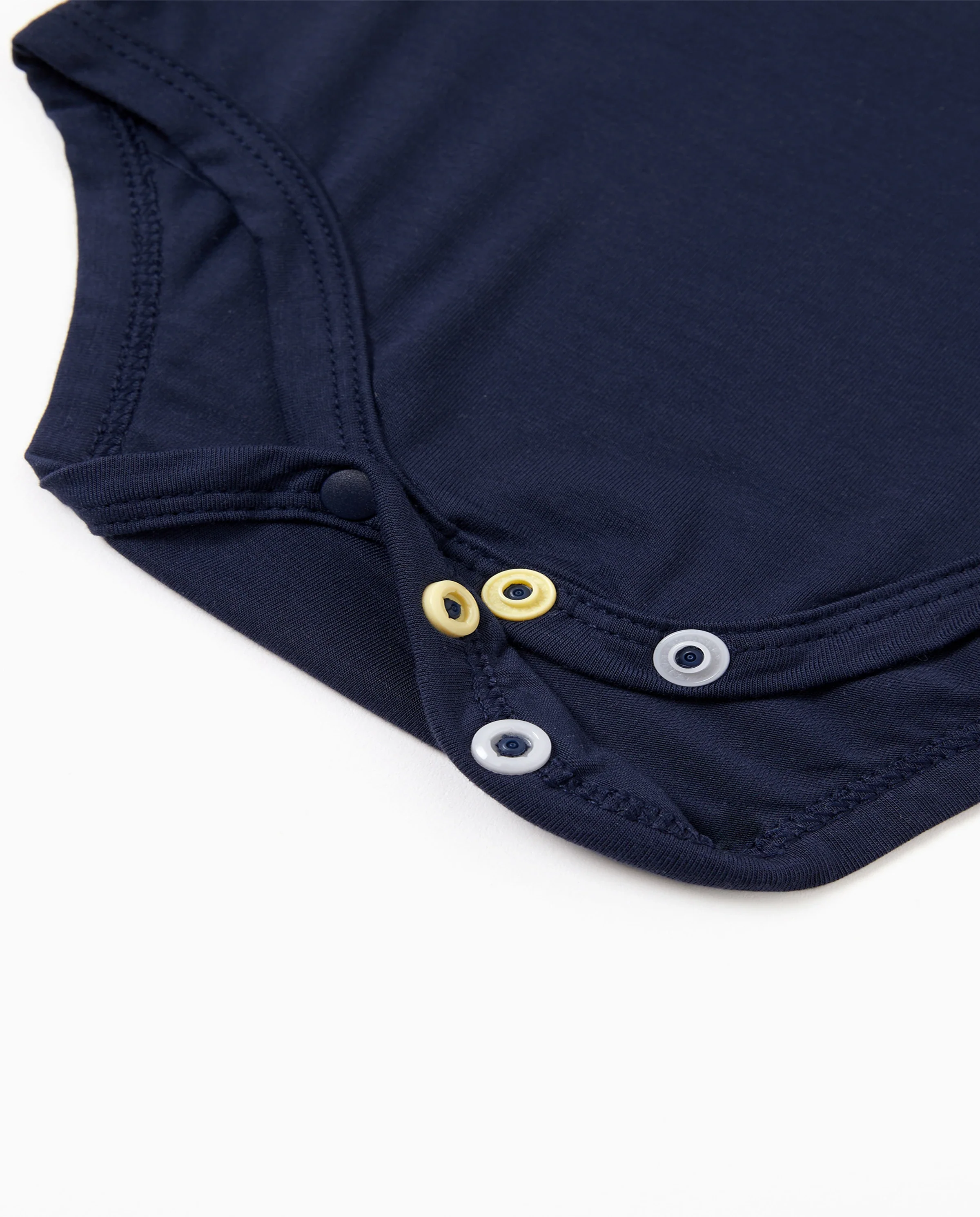 Bamboo Baby Boy/Girl 2-Pack Solid&Printed Rompers Set Deep Blue - Image 6