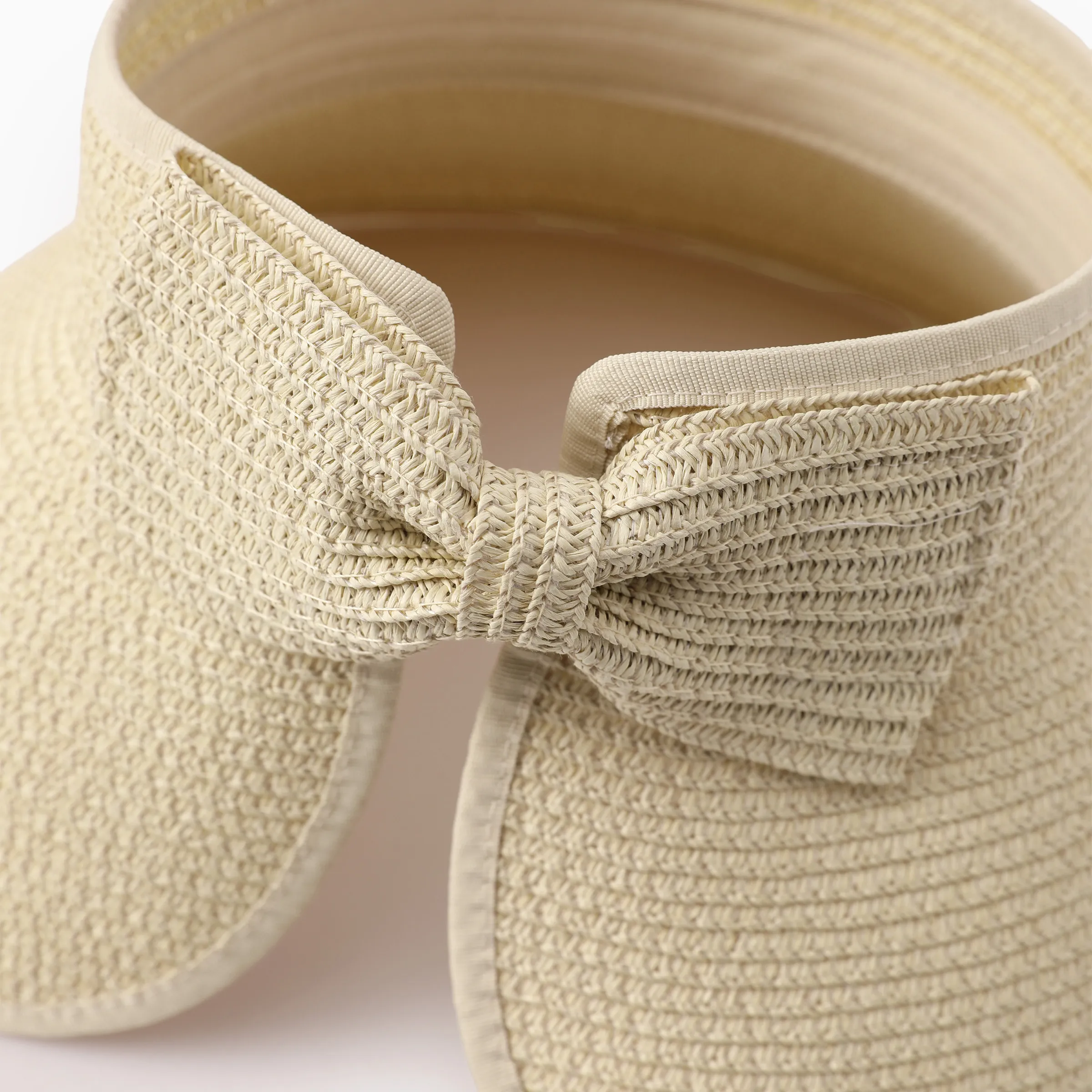 Family Matching Wide Brim Foldable Straw Sun Hats for Beach & Travel - Image 7
