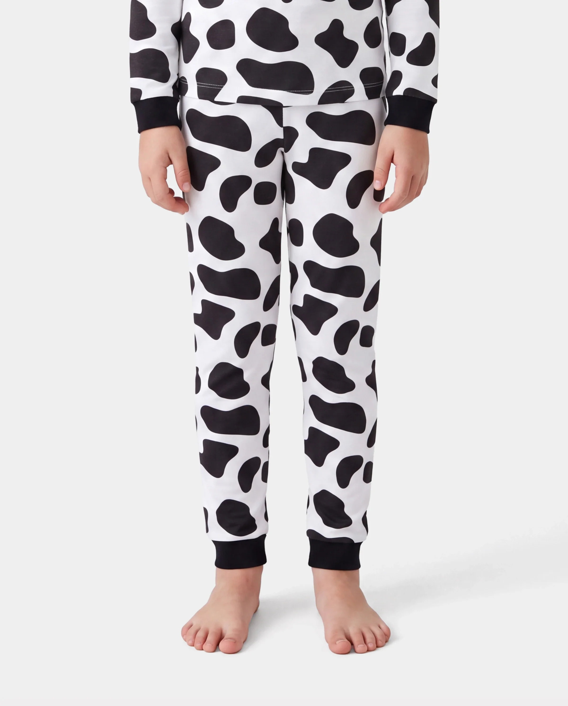 Christmas / Halloween Pajamas 2-piece Pajama Set With Childlike Print for Toddler / Kids ( Snug-Fitting ) Black - Image 5