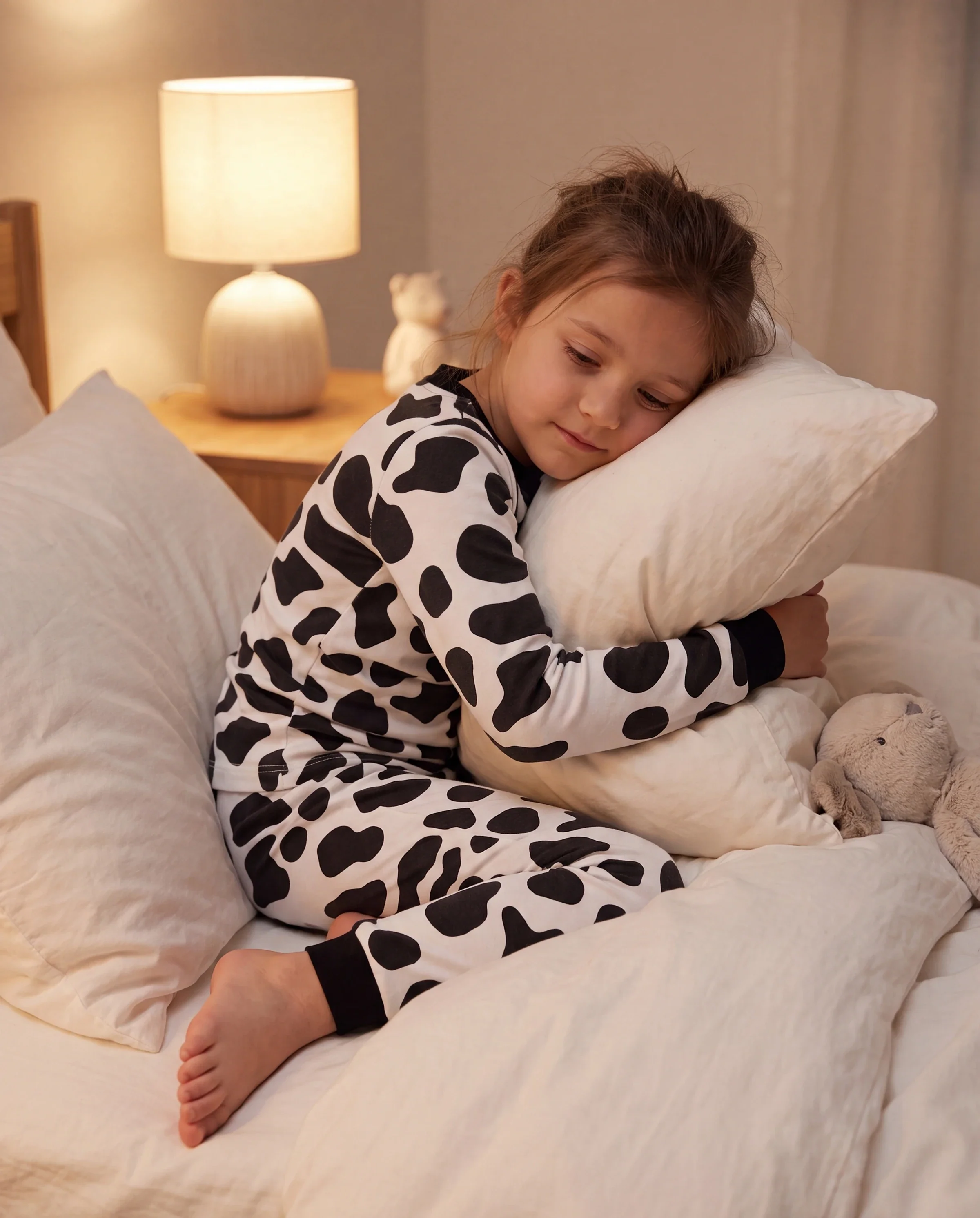 Christmas / Halloween Pajamas 2-piece Pajama Set With Childlike Print for Toddler / Kids ( Snug-Fitting ) Black - Image 8