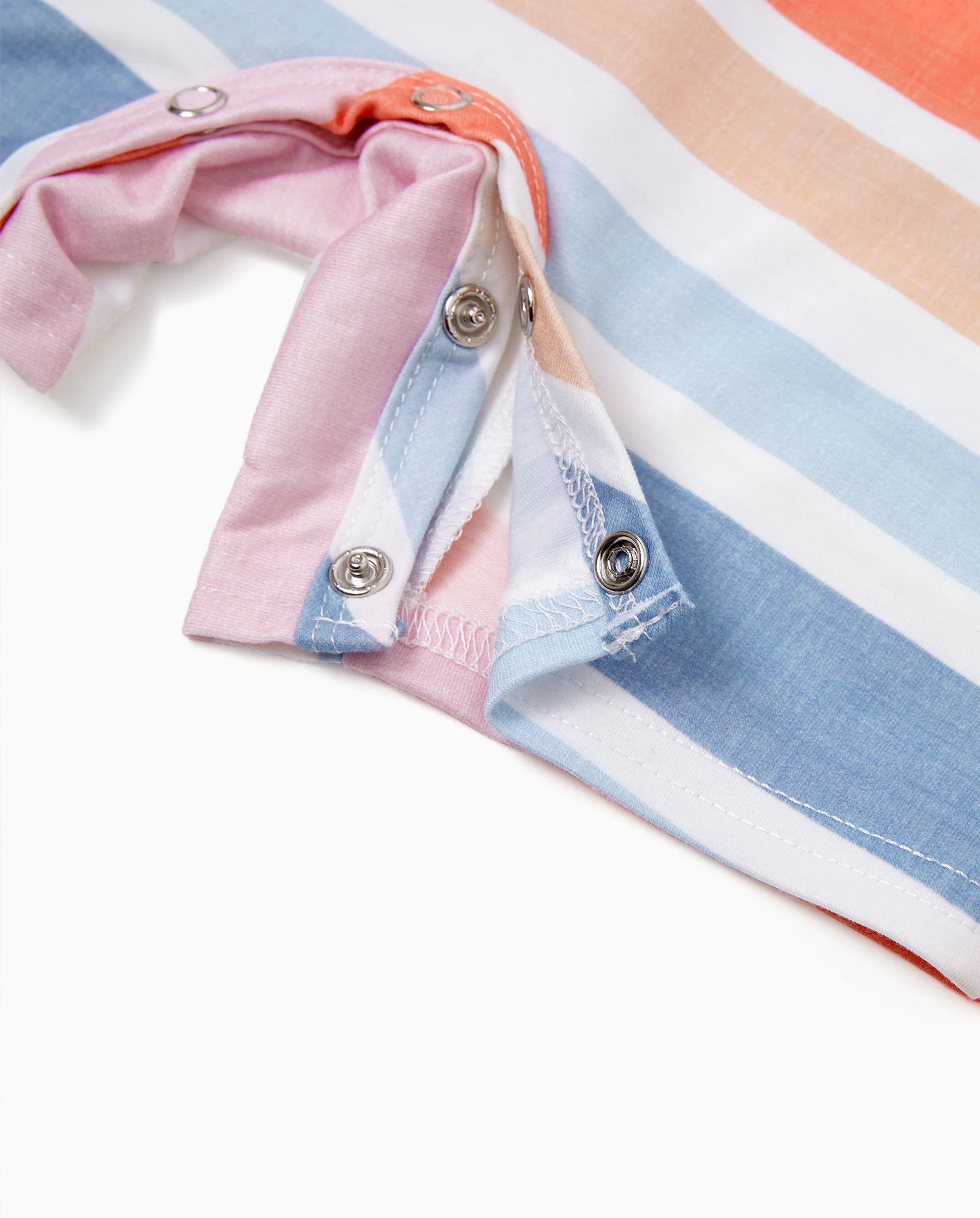Daddy and Me Family Matching Blue Short-sleeve Tee or Colorful Stripe Camisole Dress Multi-color - Image 6