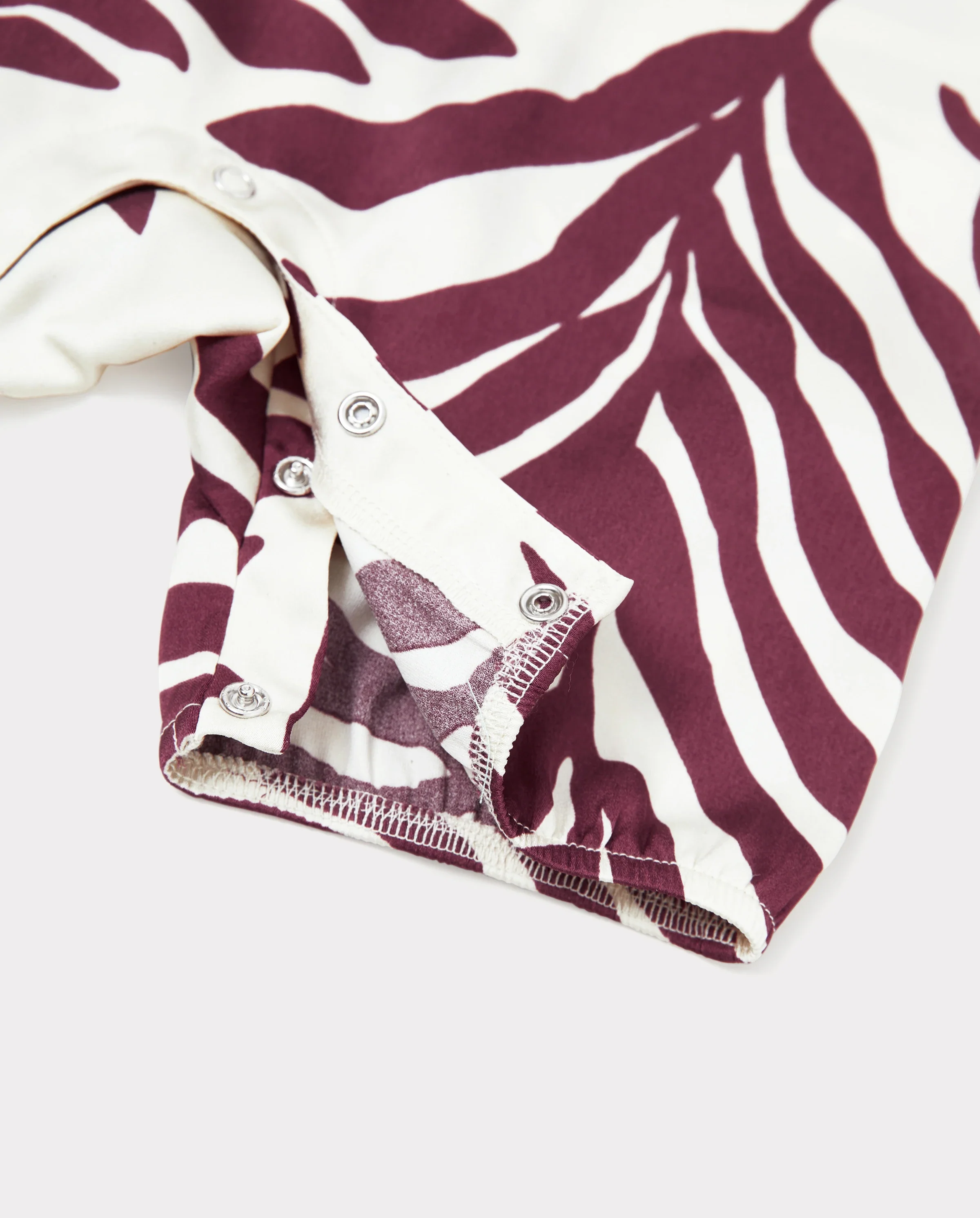 Daddy & Daughter Outfits Red Leaf Print Shirts and Strap Belted Dress for Hawaii/Cruise/Resort/Casual Wear White - Image 5