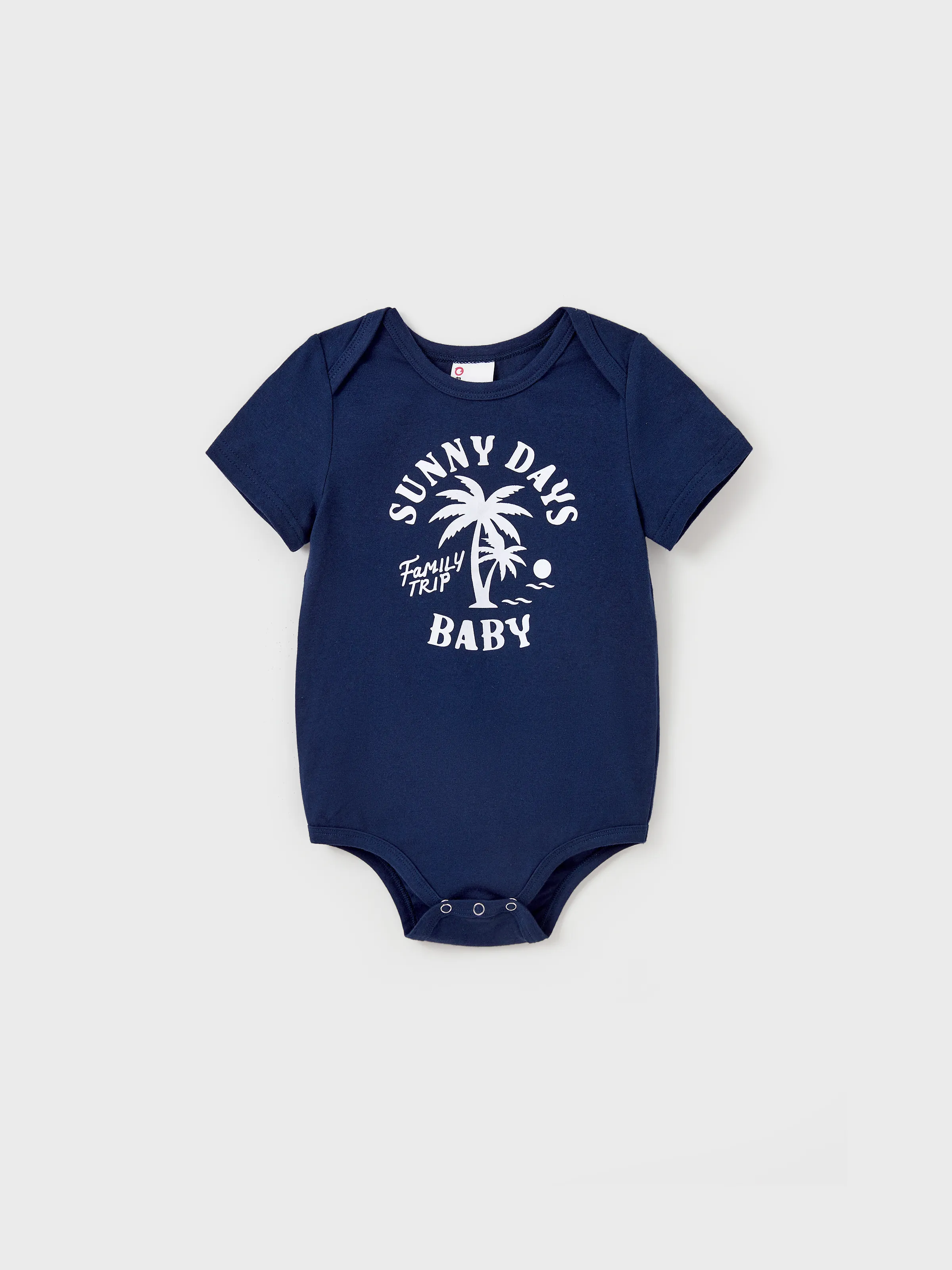Daddy & Son Cotton T-Shirt & Dress Set – Sunny Days Palm Print for Dad, Mom, Baby & Toddler, Perfect for Summer Vacations & Family Outings Tibetan blue - Image 4