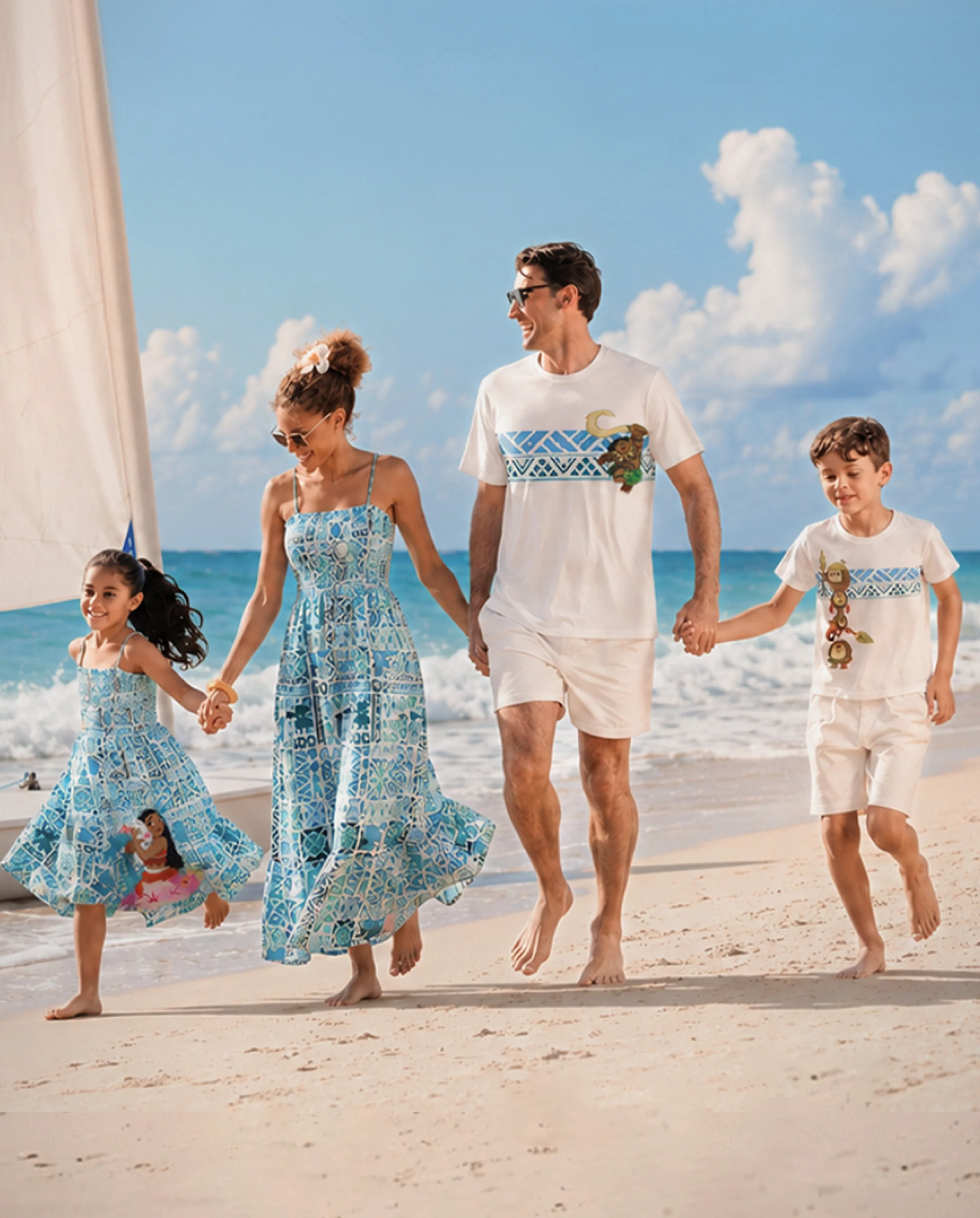 Disney Moana Family Matching Island Print Tees and Dresses - Image 2