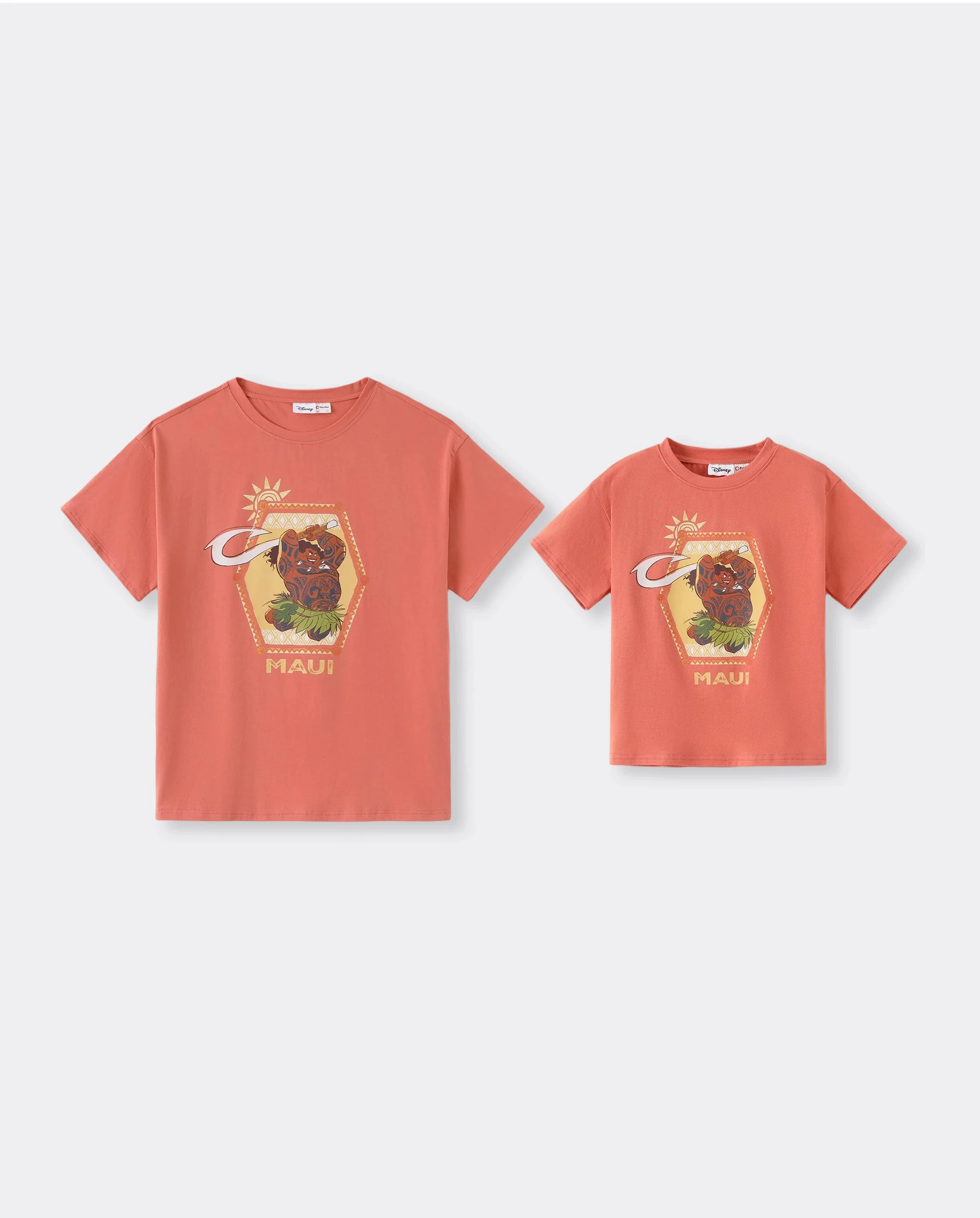 Disney Princess Daddy & Son Moana Sporty Dress/ Cotton Top Orange