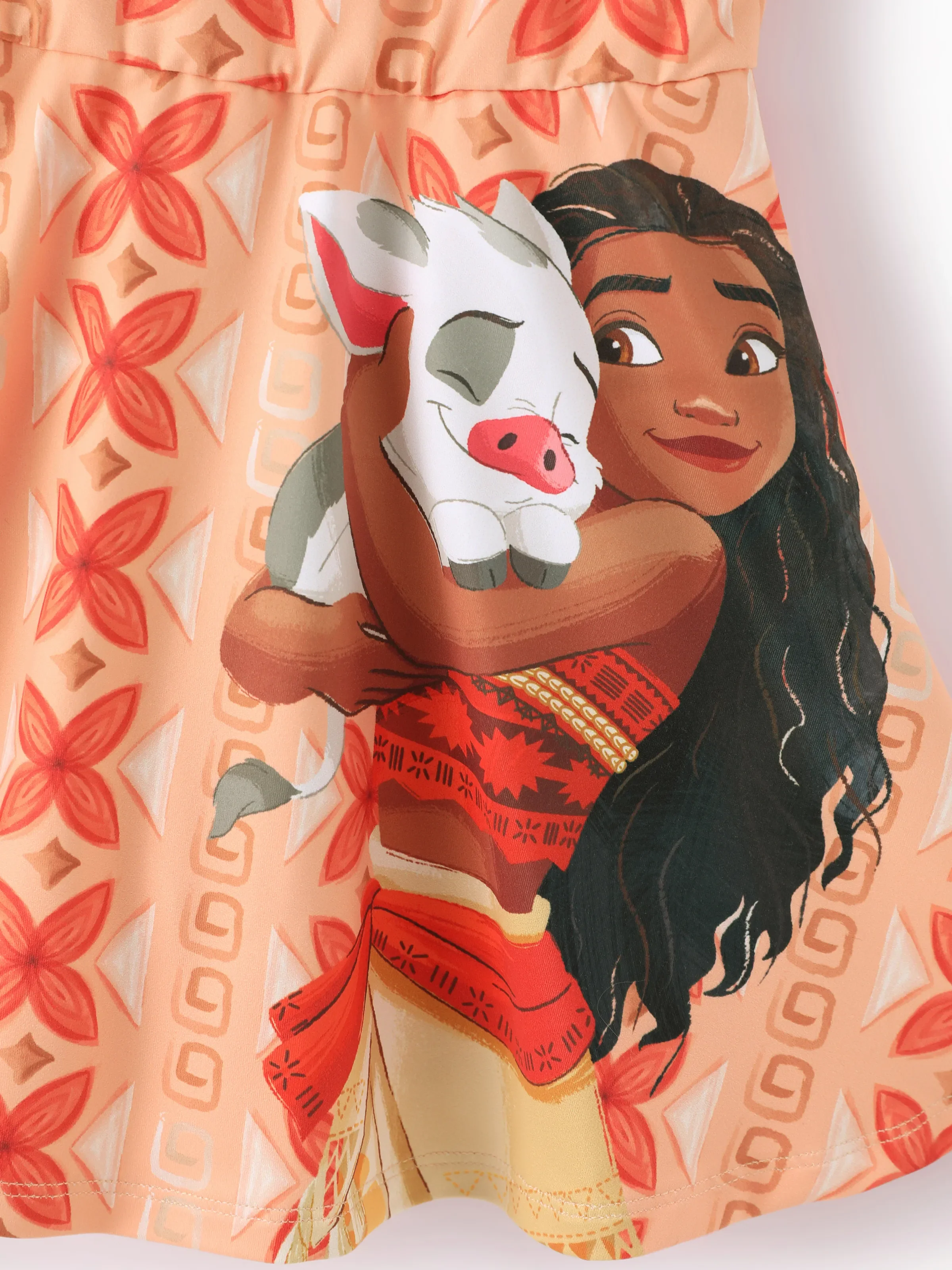 Disney Princess Toddler/Kid Girl Moana Sporty Dress/ Cotton Top Orange - Image 8
