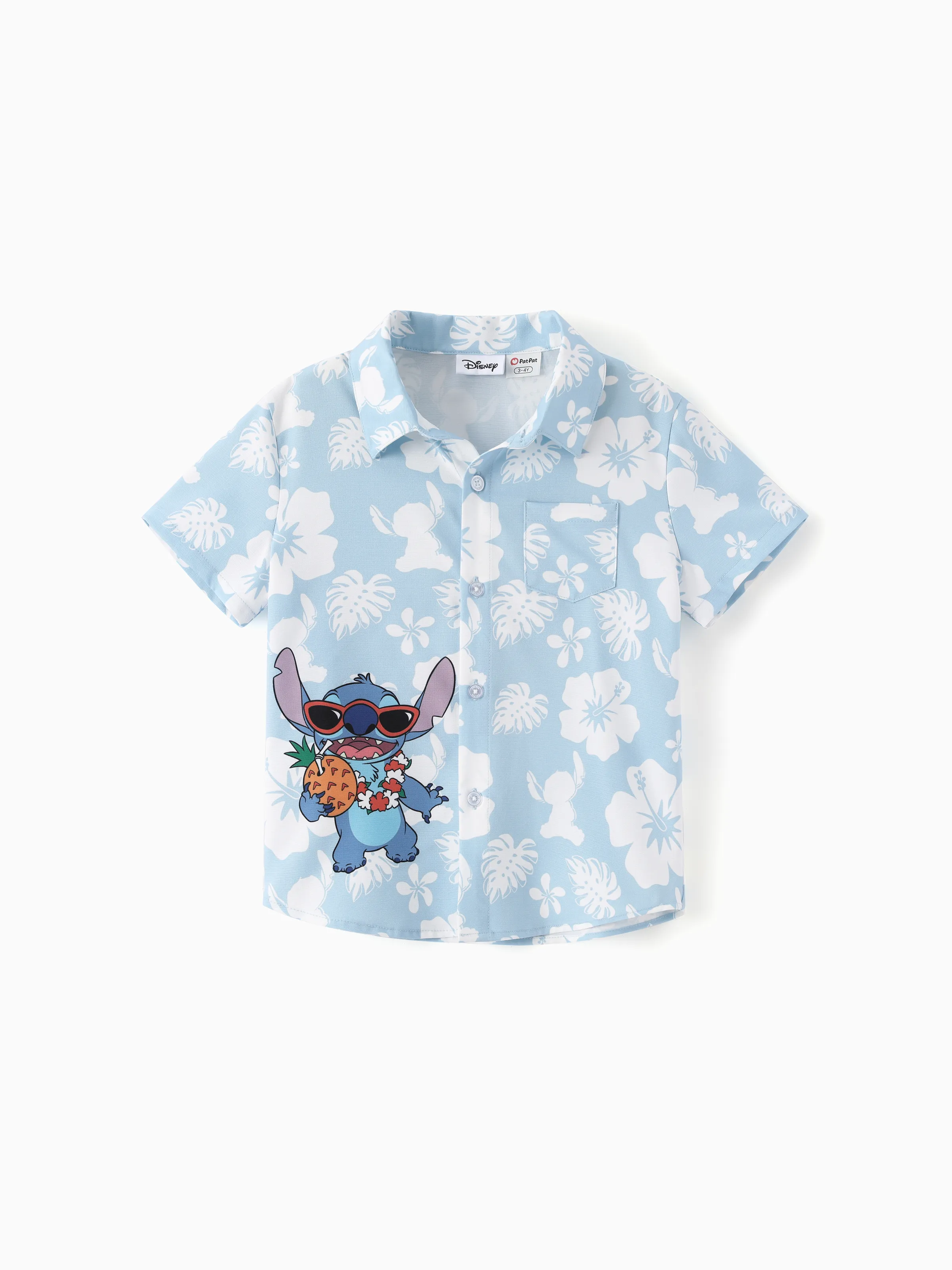 Disney Stitch Mommy & me Tropical Floral Jumpsuit/ Dress/ Shirt Light Blue - Image 19