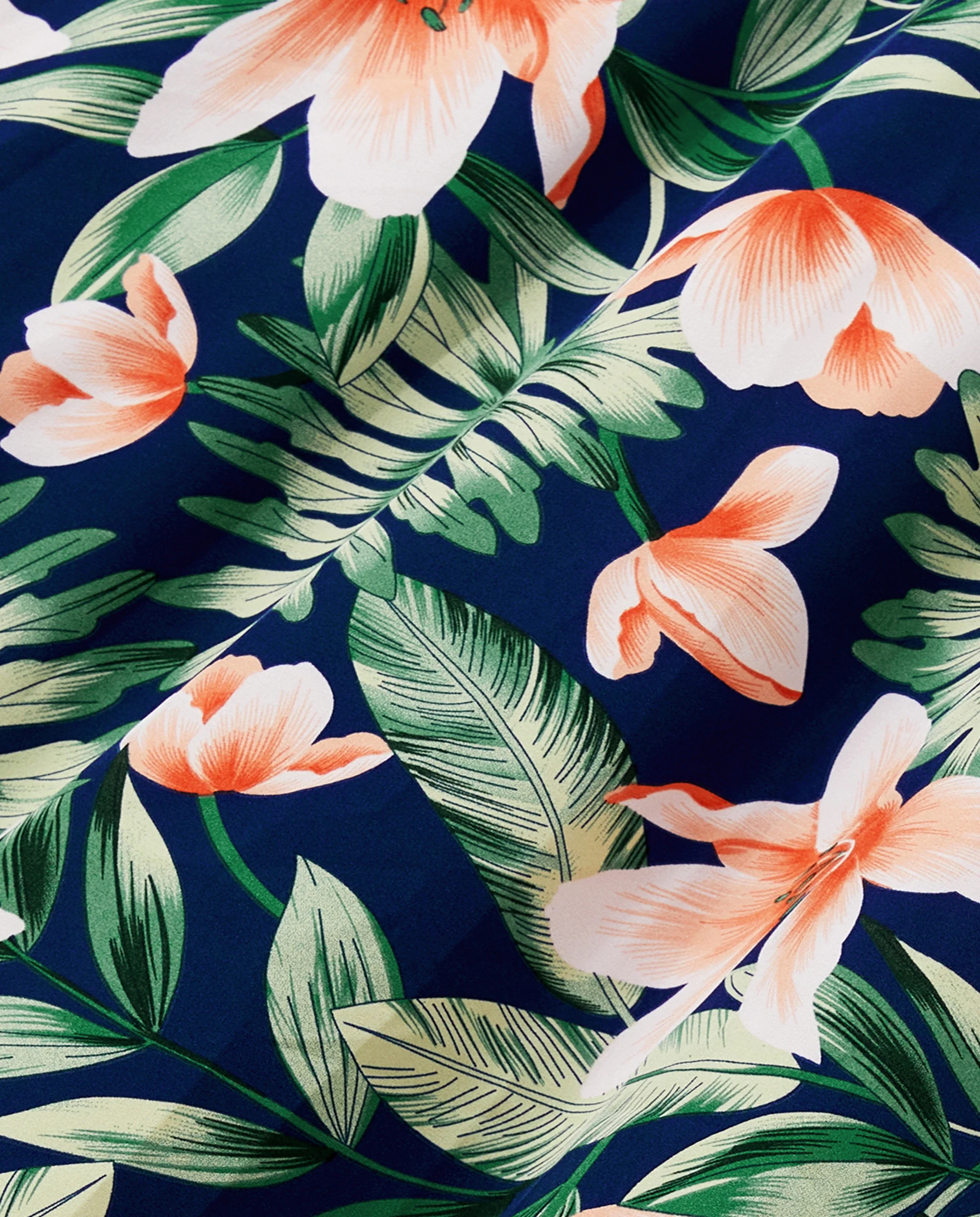 Family Matching Sets Floral Panel Short-sleeve T-shirts or All Over Floral Print V Neck Spaghetti Strap Midi Dresses with Hidden Snap royalblue - Image 7