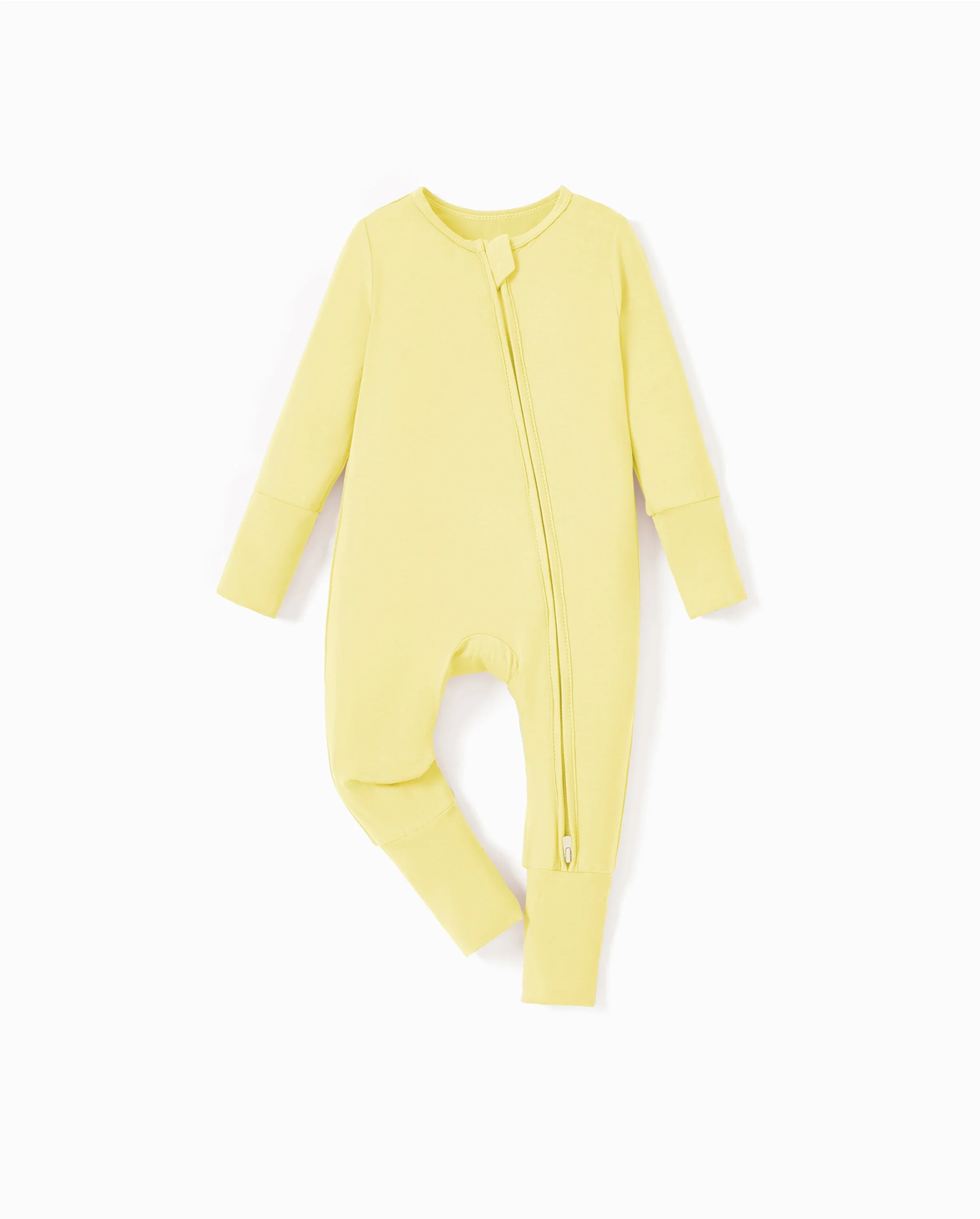 Kids Baby / Girl Bamboo Pajamas With Childlike Print (Snug-Fitting) Yellow - Image 5