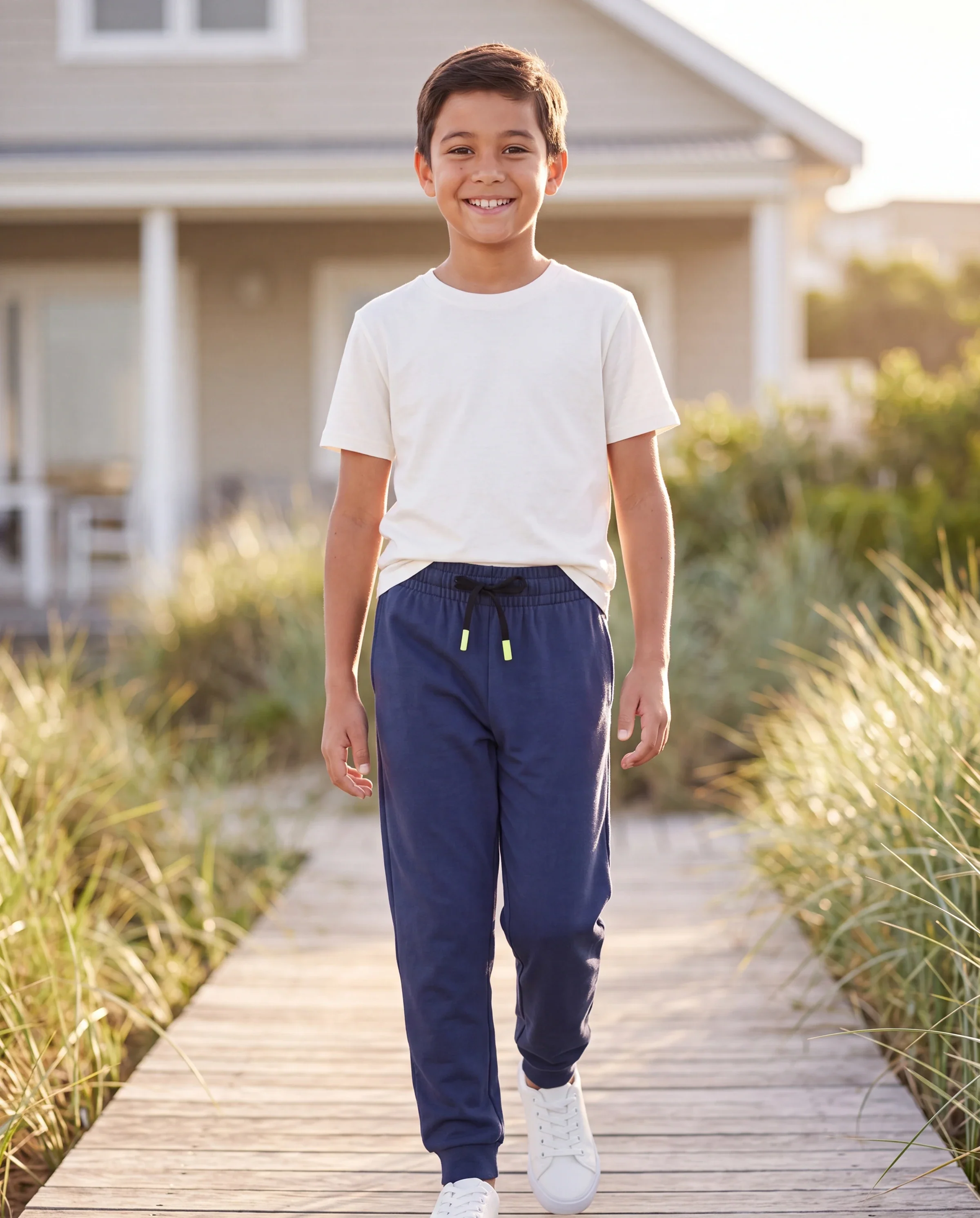 kids-jogger-pants-with-elastic-waistband-and-drawstring-comfortable-everyday-sweatpants-with-pockets-for-boys-and-girls-deep-blue - Image 6