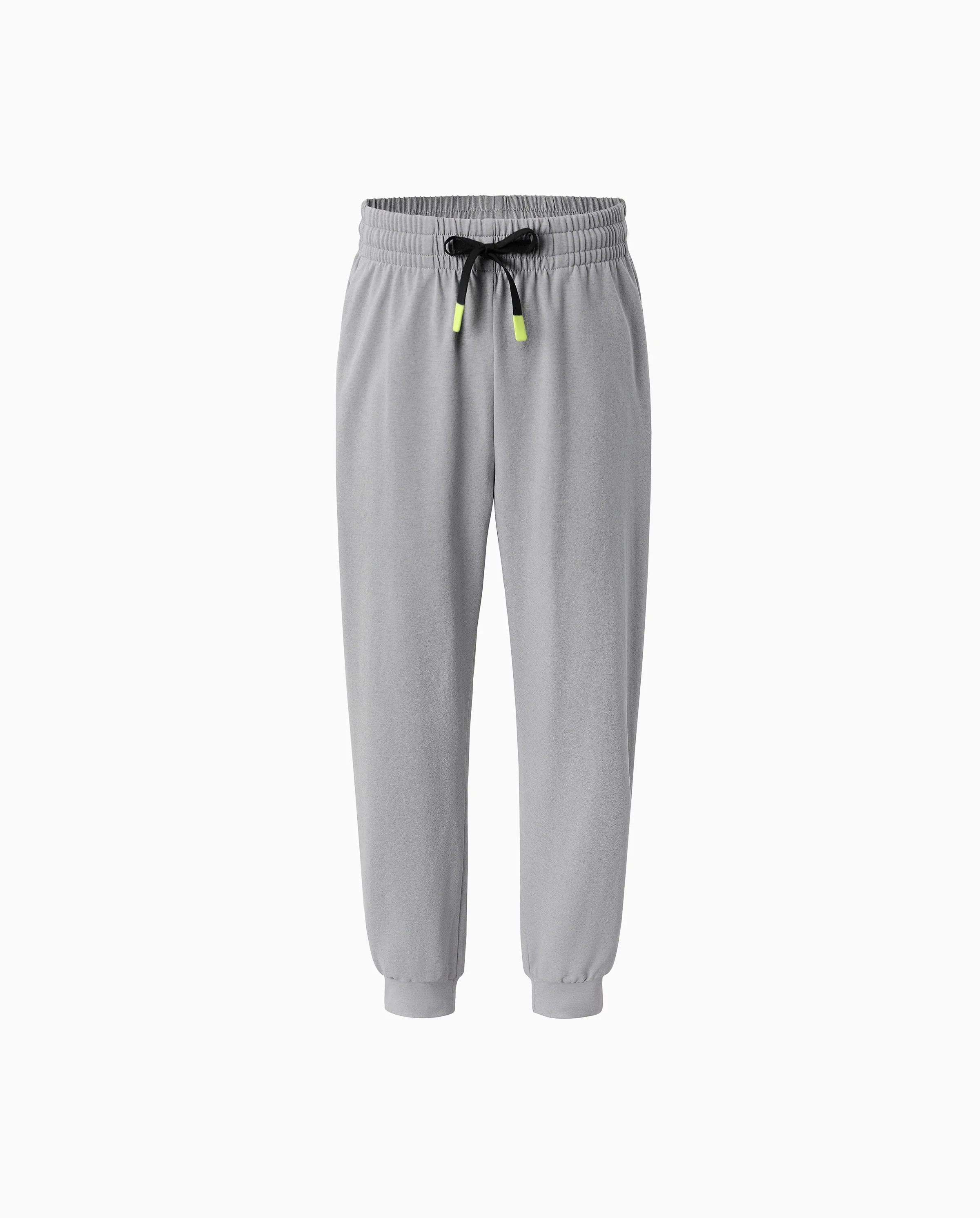 kids-jogger-pants-with-elastic-waistband-and-drawstring-comfortable-everyday-sweatpants-with-pockets-for-boys-and-girls-light-grey - Image 5