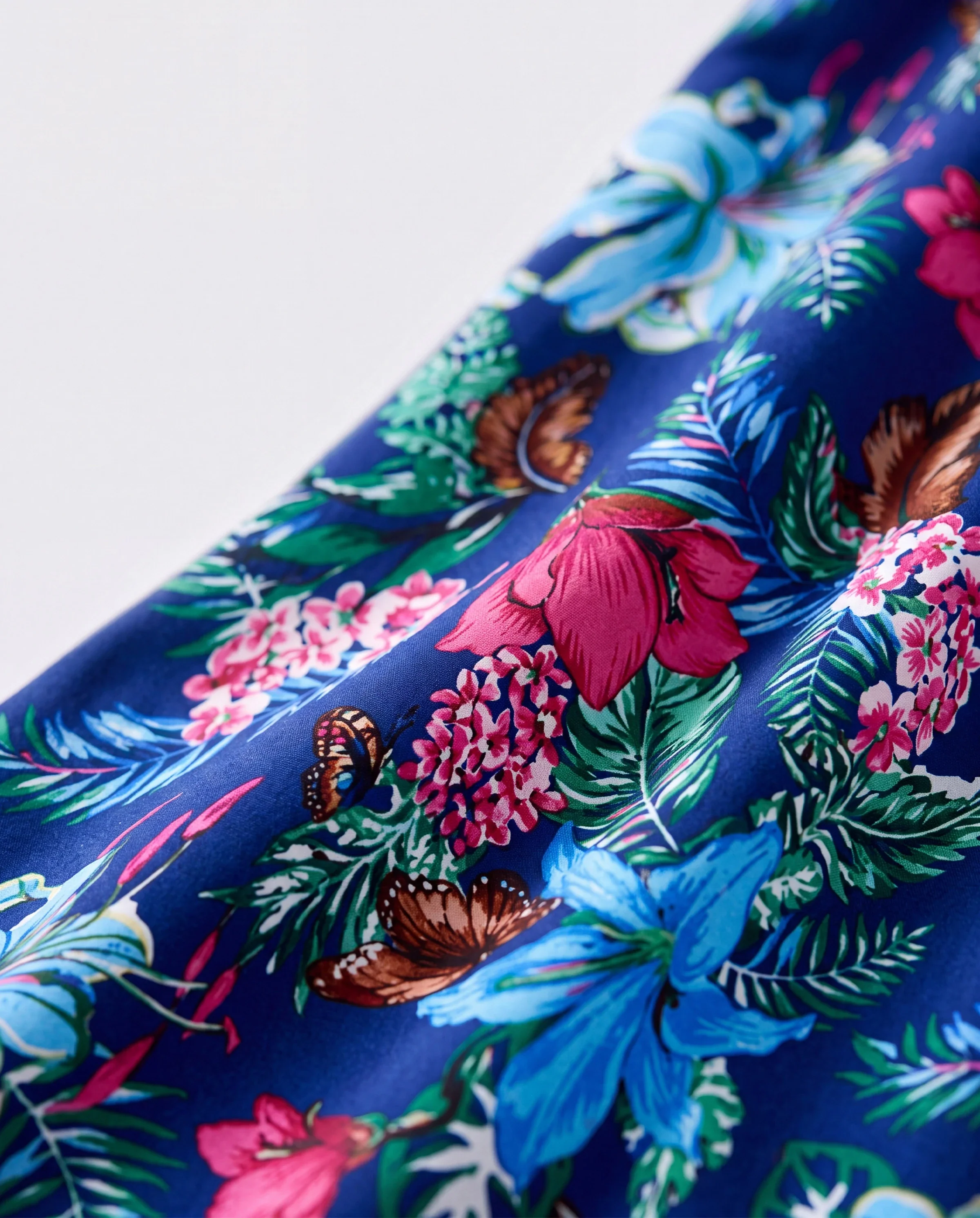 Matching Family Floral Print Sleeveless Cami Jumpsuit for Mommy & Me Deep Blue - Image 4