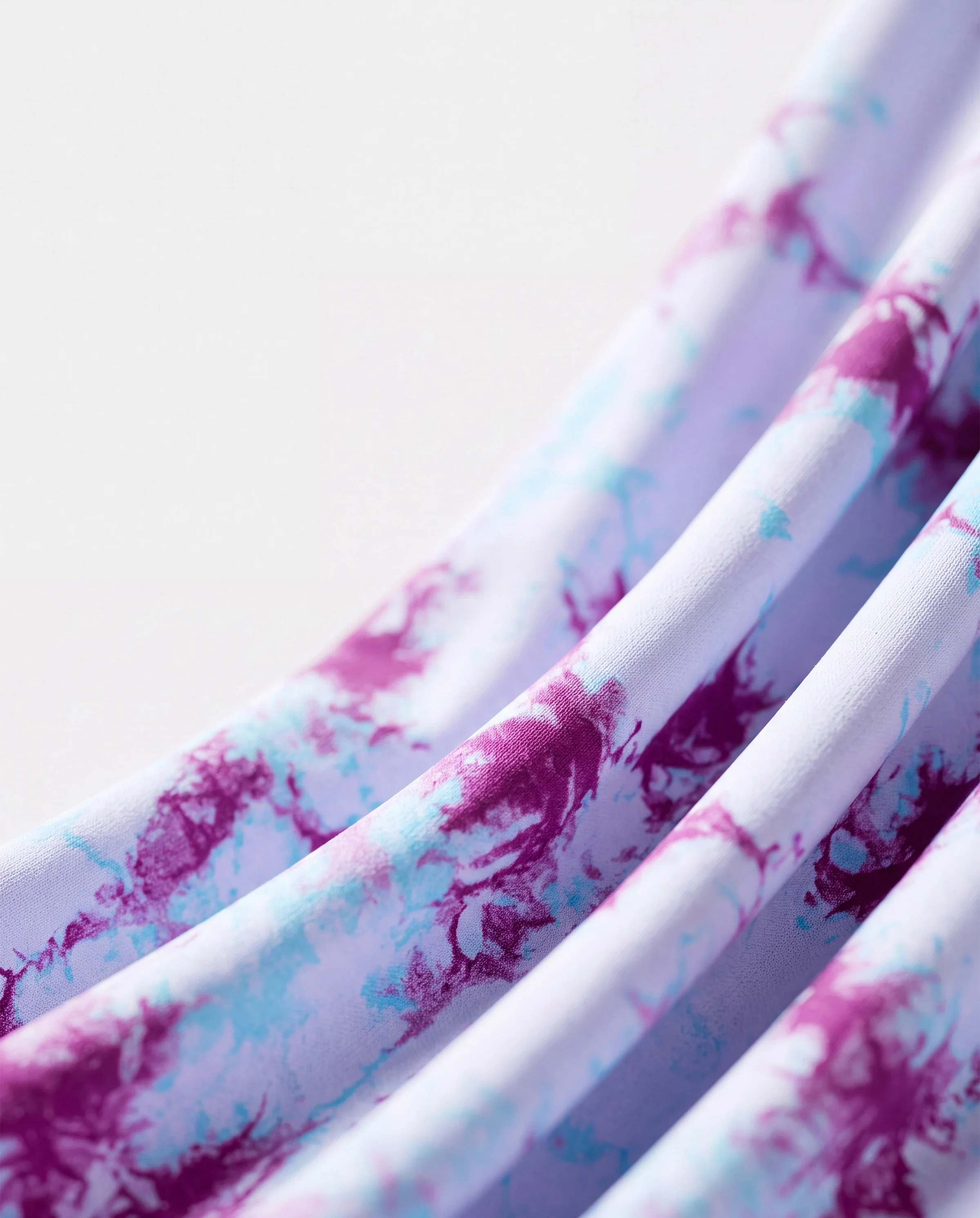 Matching Mommy and Me Tie Dye Skirt Set Halter Crop Top & Flowy Skirt Outfit, Cute Summer Twinning Looks for Vacation & Photos Purple - Image 4