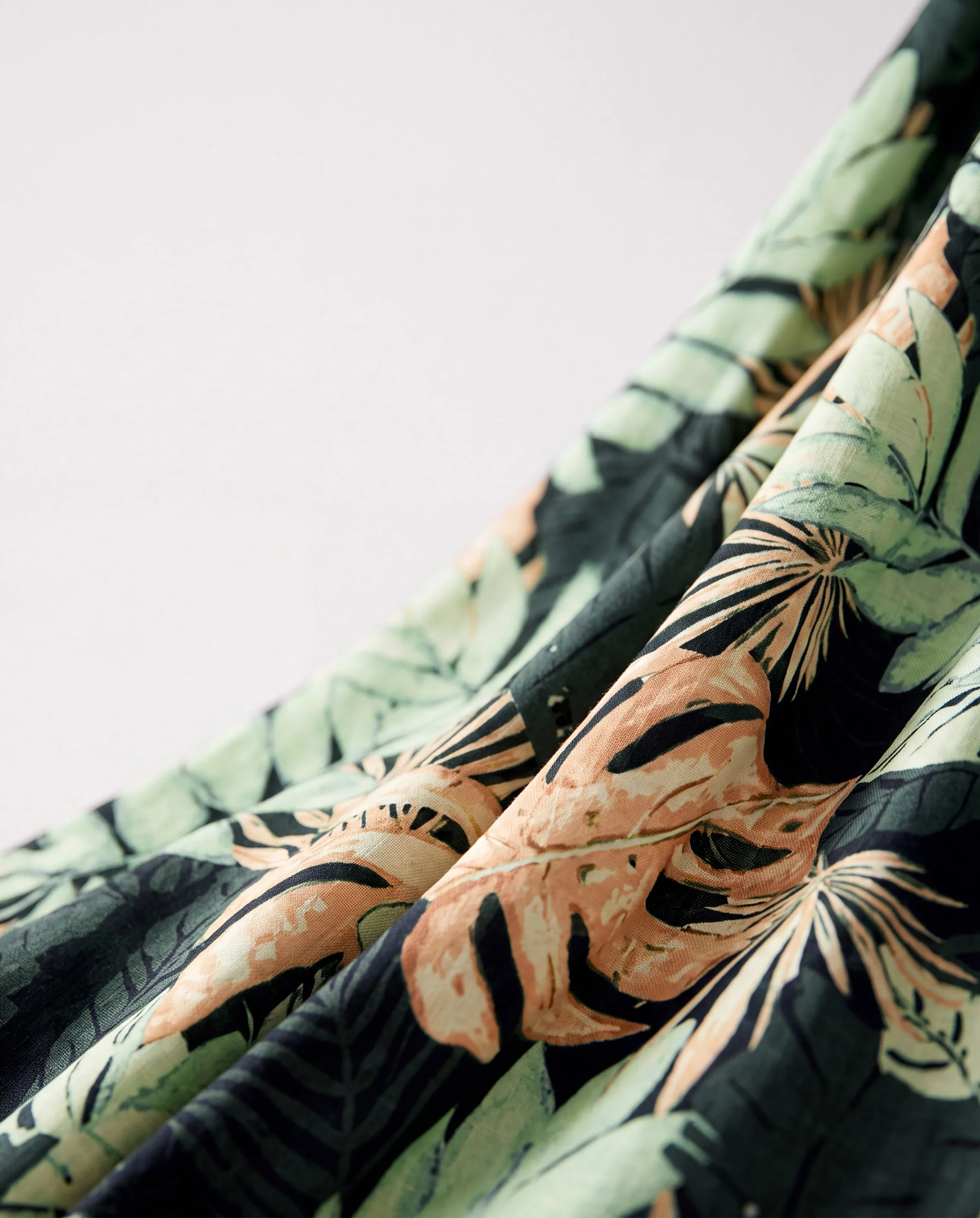 Mommy and Me Tropical Leaf Print Jumpsuit Set, Spaghetti Strap Belted Matching Outfits for Summer Beach Vacation Tibetan blue - Image 5