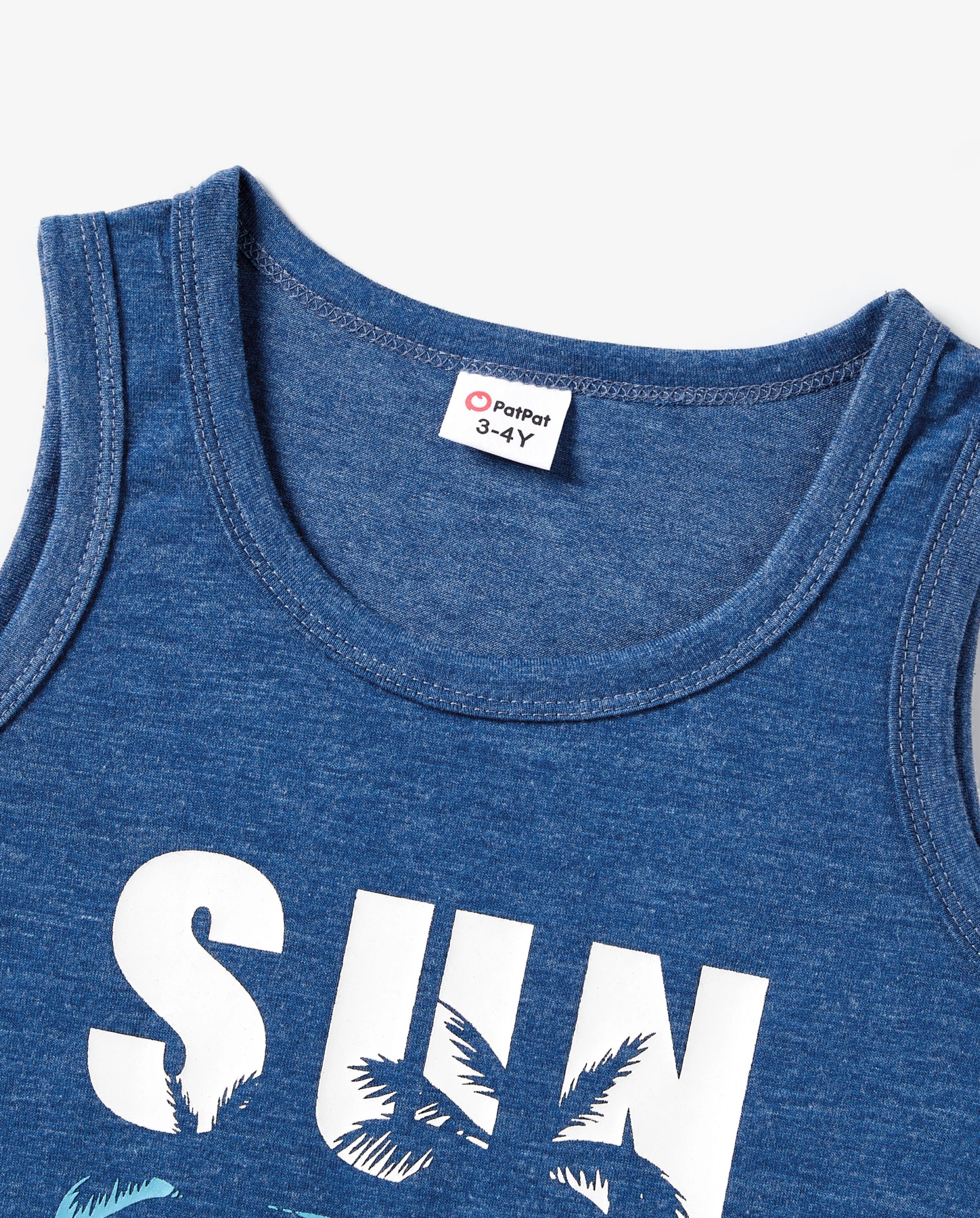 Mommy & me Sets Blue Tank Flowy A-Line Tank Dress with Pockets Blue - Image 7