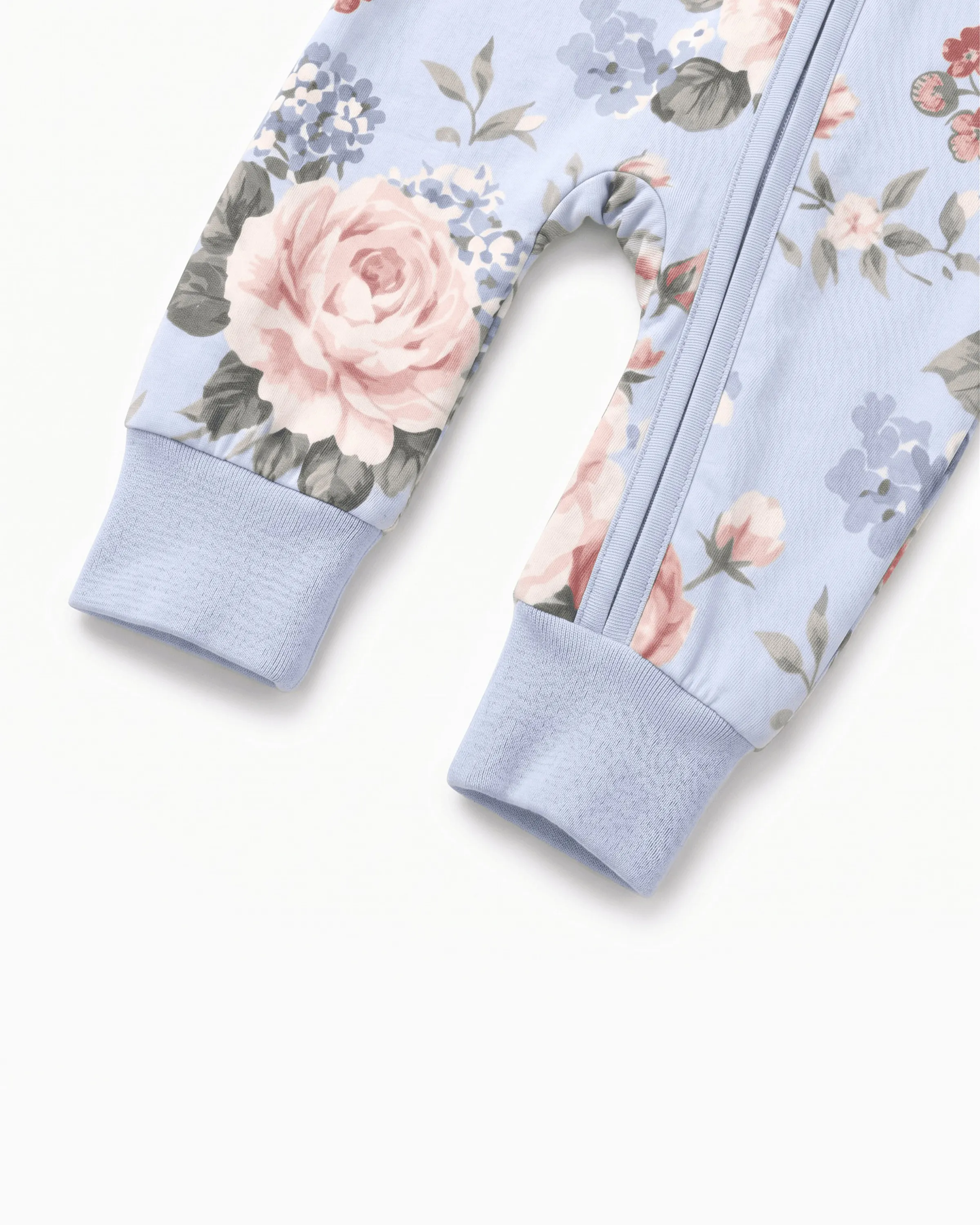 Bloom & Blossoms Bamboo Zip-Up Baby Pajamas - Image 6