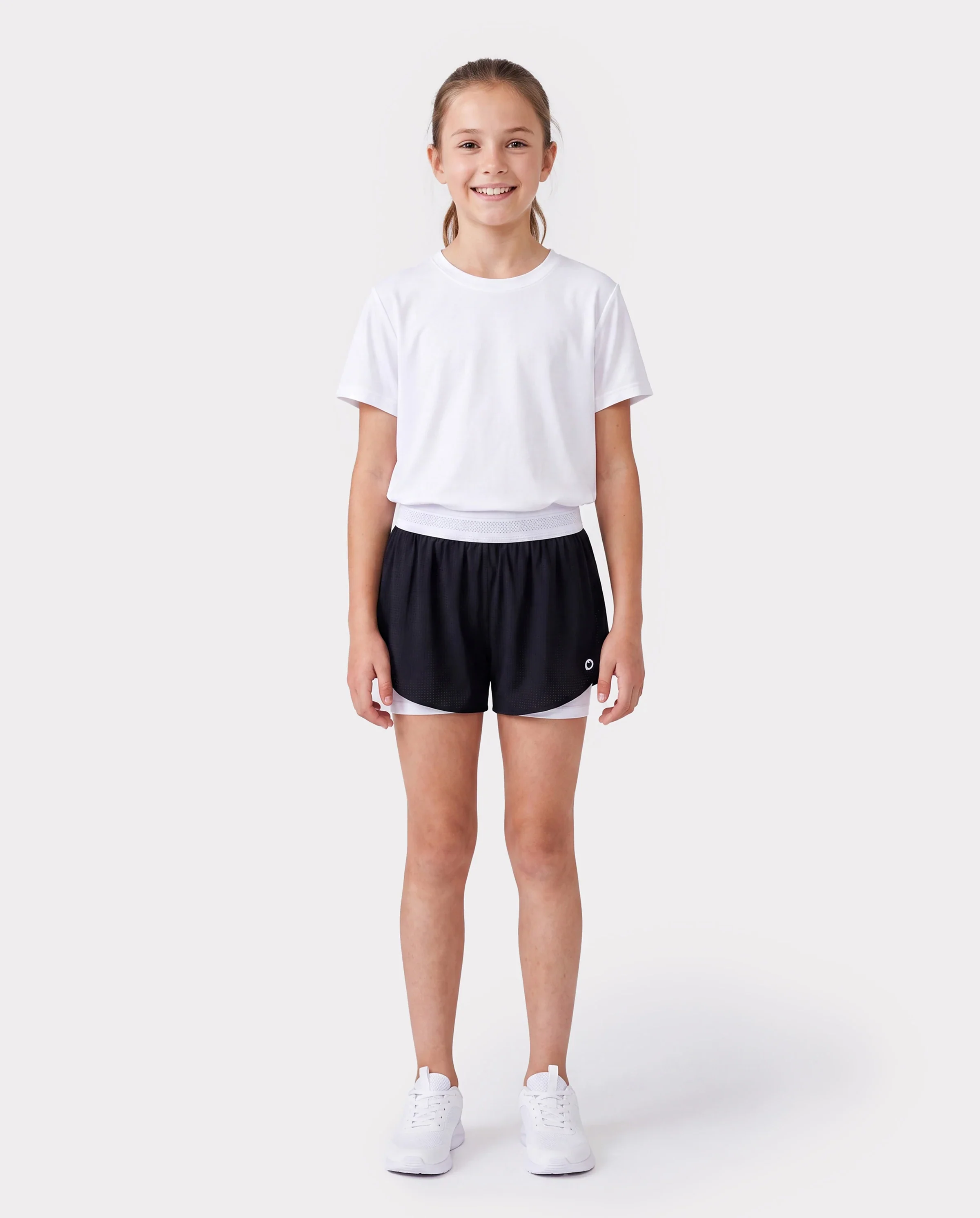 PatPat Lightflow Activewear kid girl athletic ultra light quick dry active shorts Deep Blue - Image 3