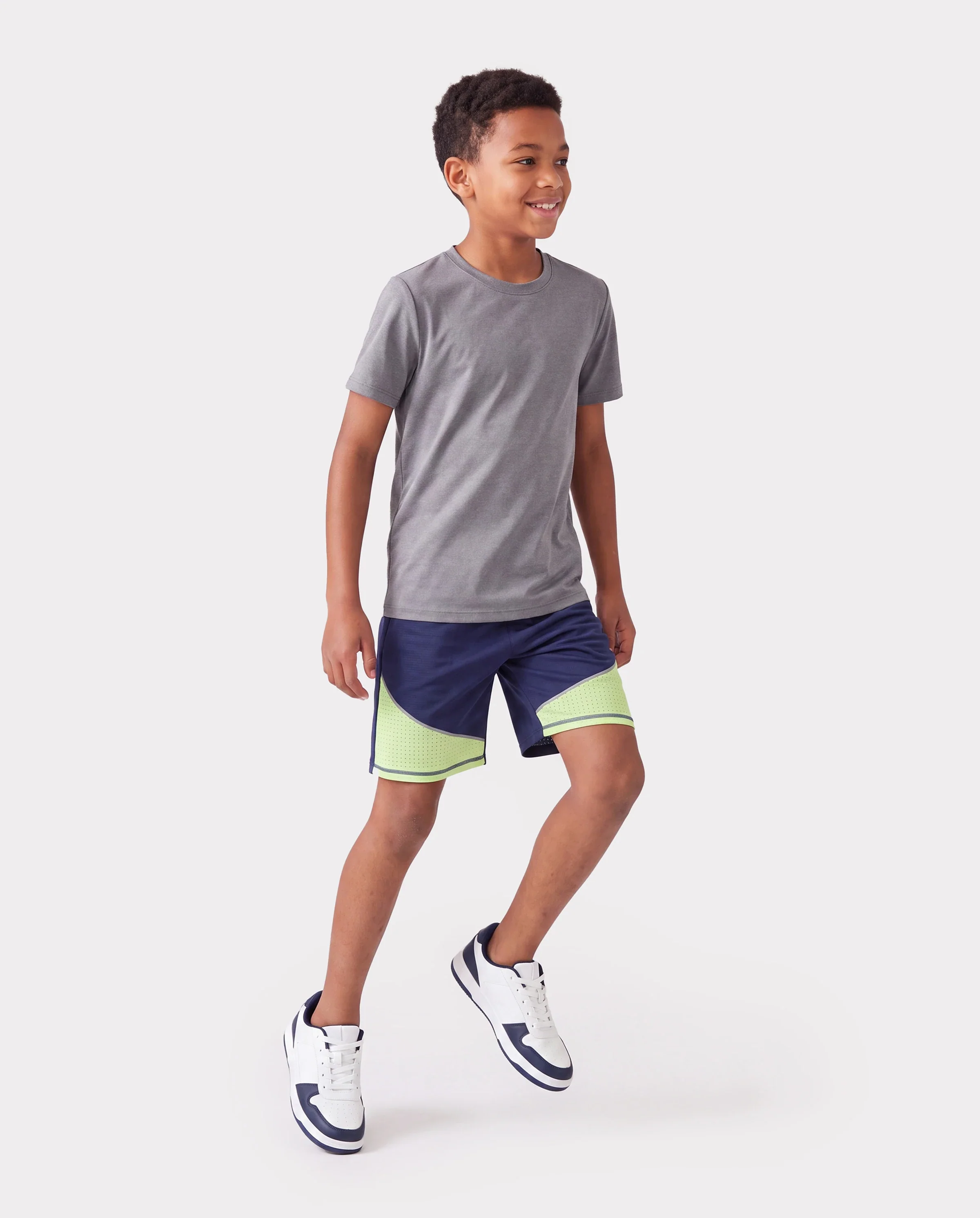 PatPat Rapidair activewear Kid Boy Athletic Quick-Dry Breathable Shorts with Pockets Deep Blue - Image 7