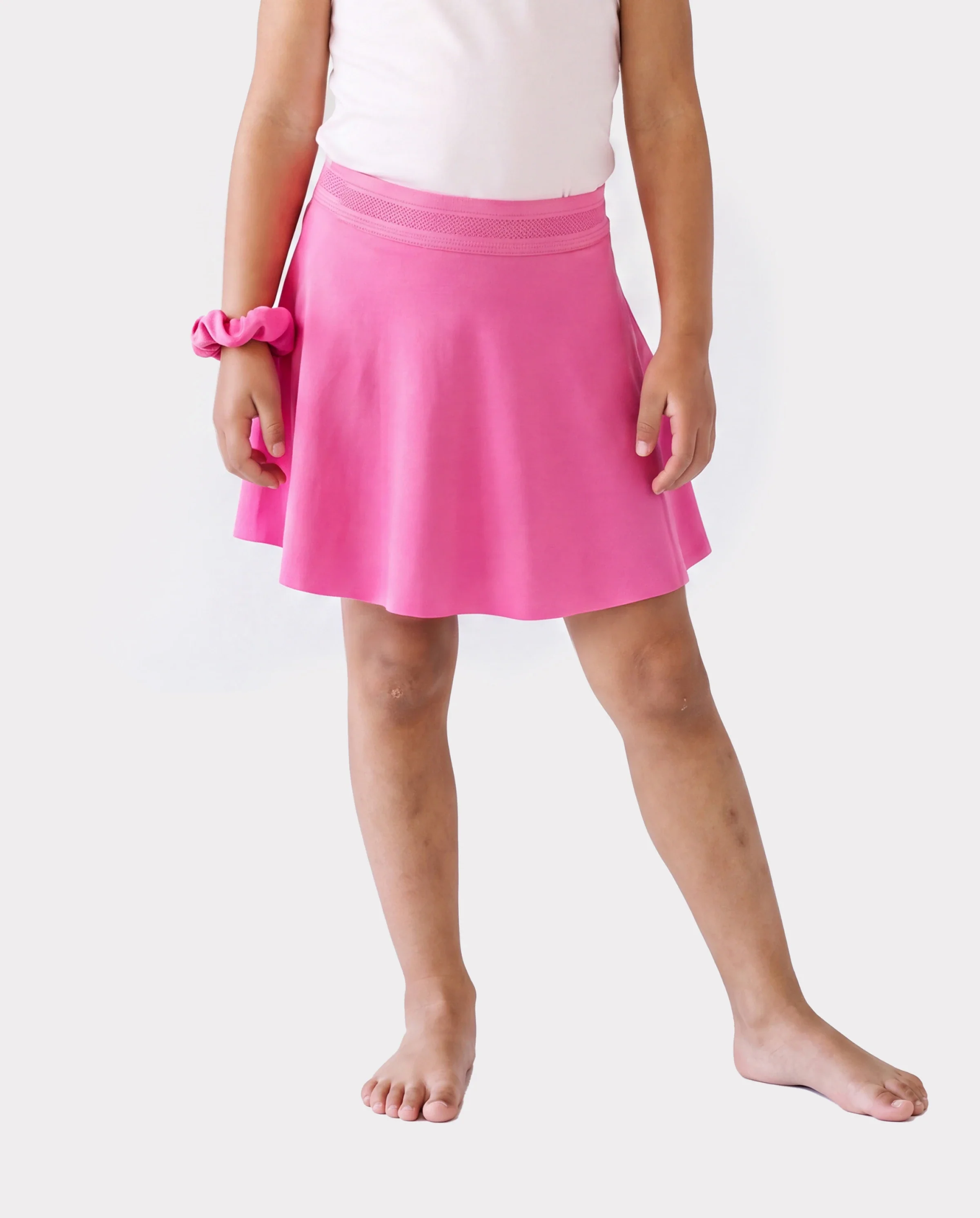 PatPat Rapidair activewear Kid Girl Athletic 2 in 1 Tennis Skort with Pocket Hot Pink - Image 4
