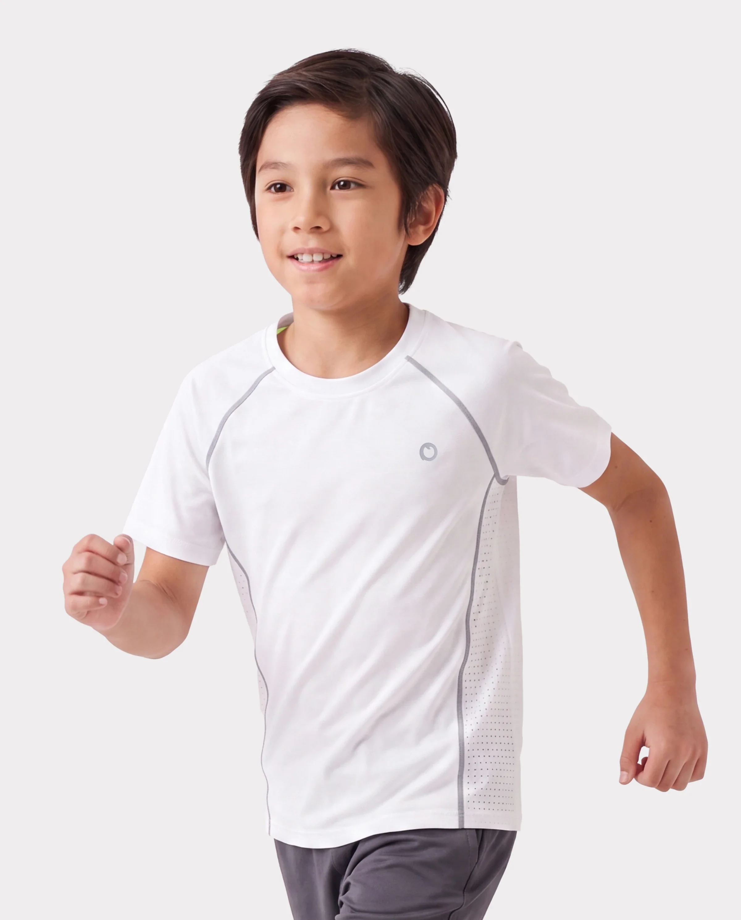 PatPat Rapidair activewear Kids Boy/Girl Athletic Quick-Dry & Instant-Cooling UPF 100+ Rash Guard T-Shirt White - Image 3