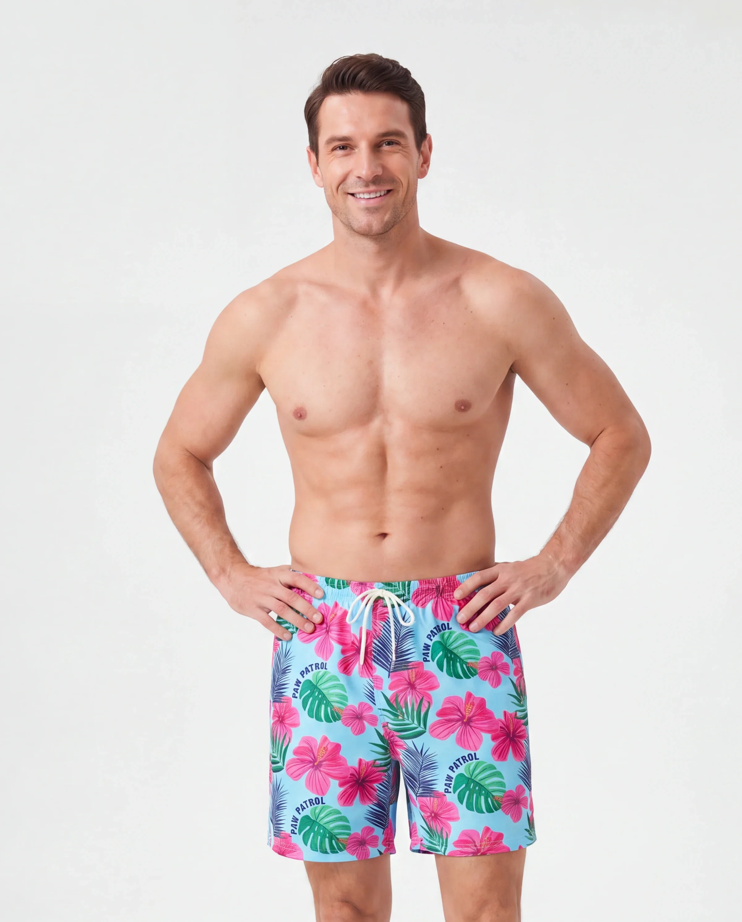 PAW Patrol Daddy & Daughter Large Flower All-over Print Swimsuit Roseo - Image 2