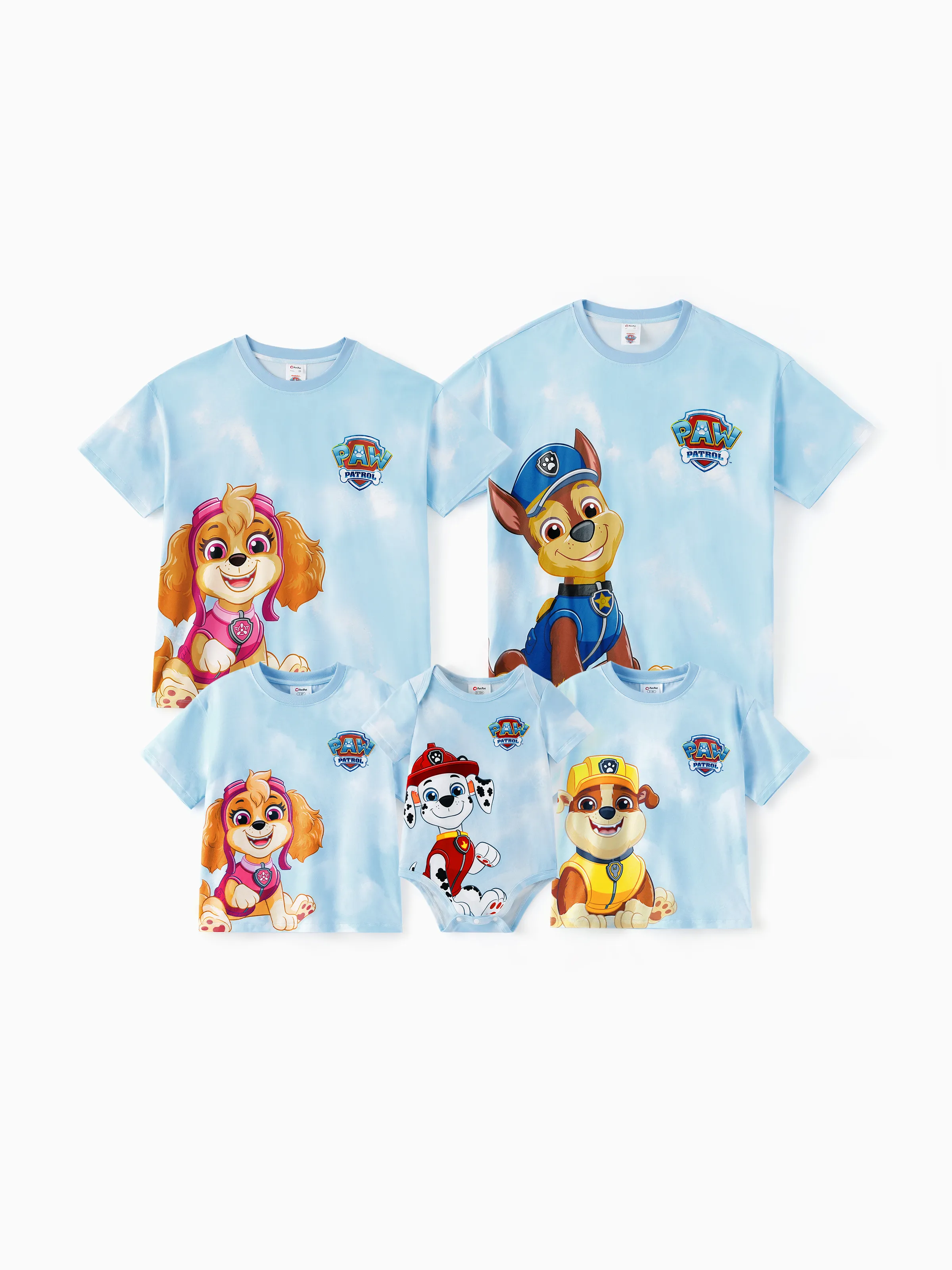 PAW Patrol Mommy & me Casual Tie-dye Printed Tee Multi-color - Image 3