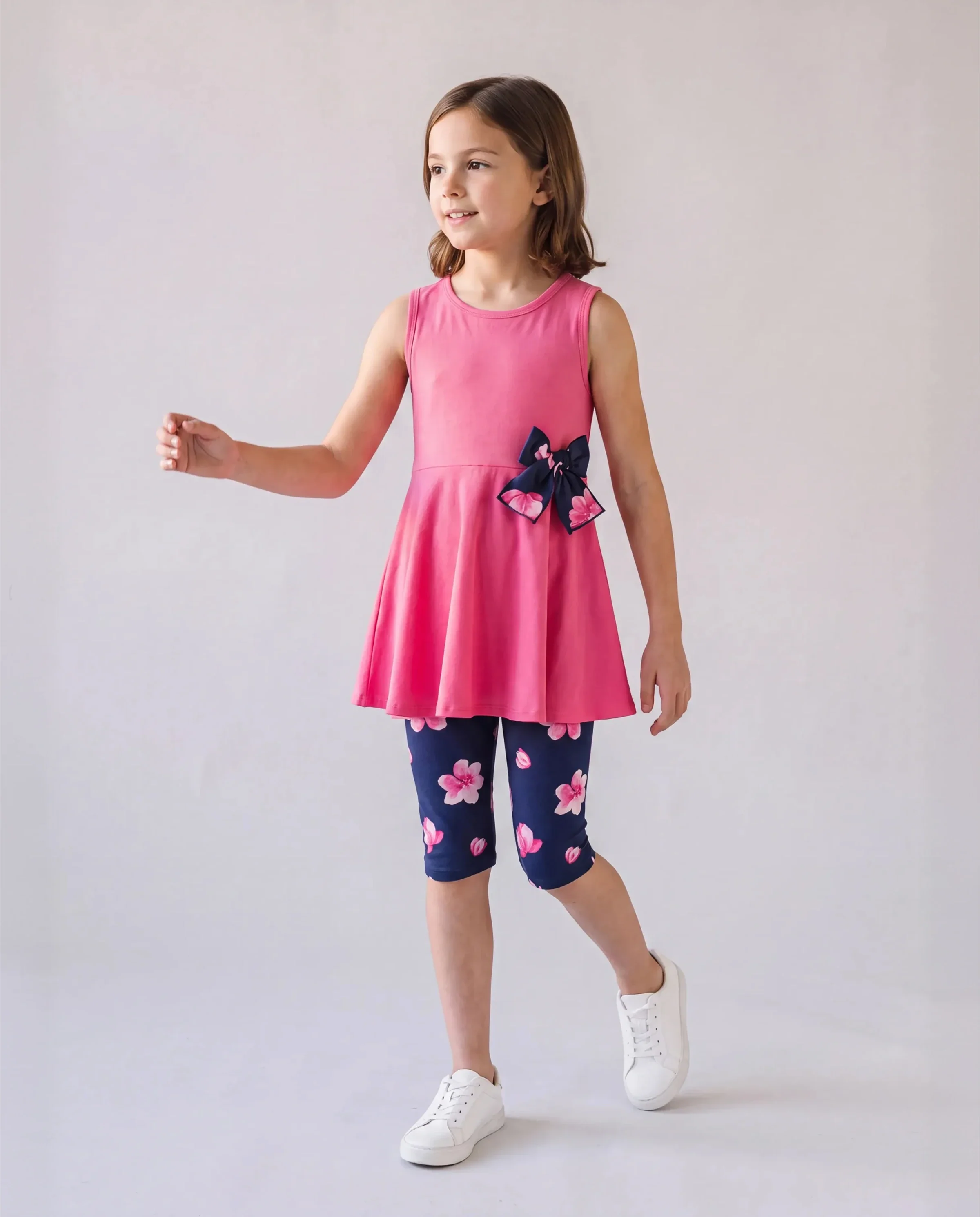 Toddler/Kid Girl 2pcs Tunie Top and Leggings Set Roseo - Image 2