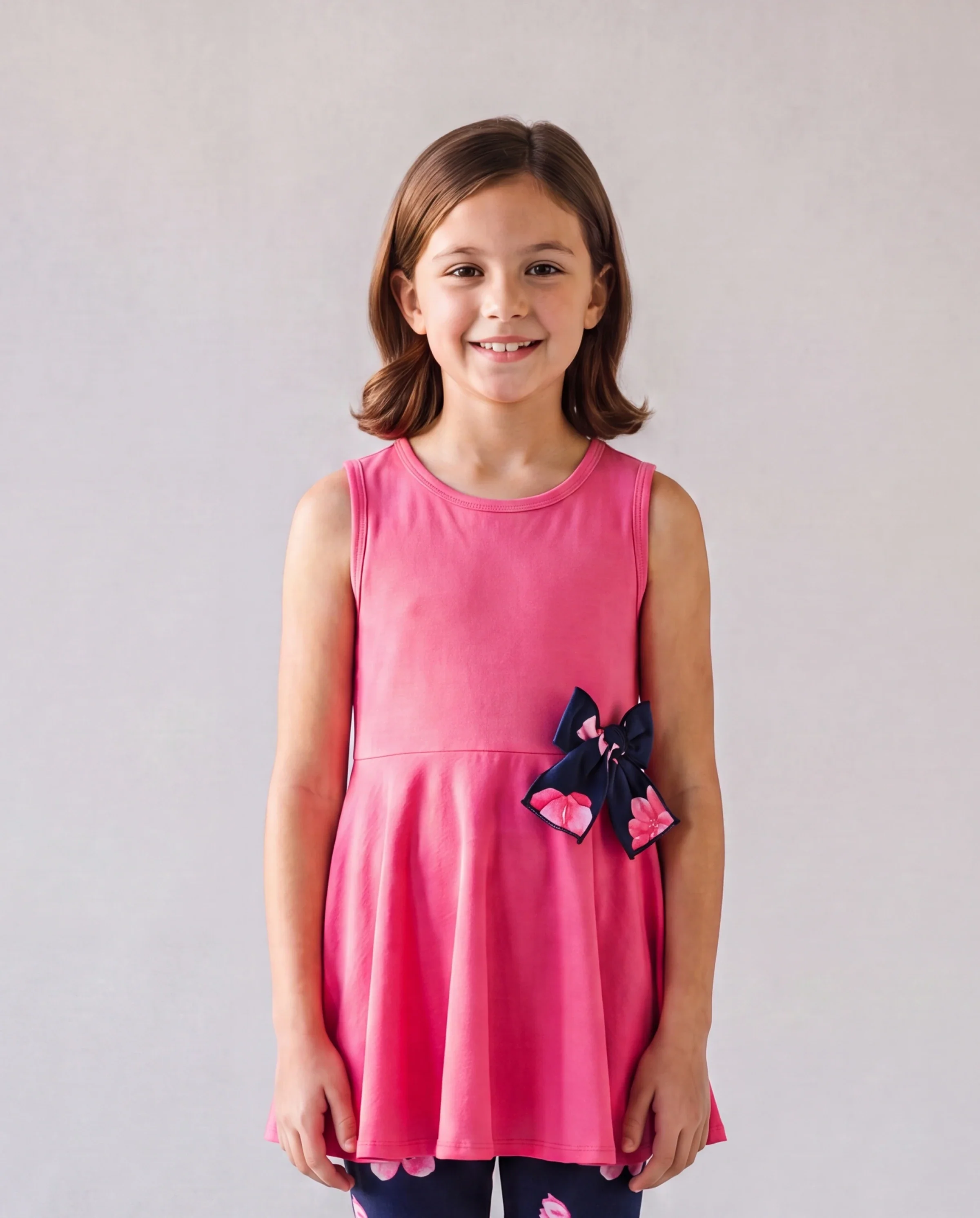 Toddler/Kid Girl 2pcs Tunie Top and Leggings Set Roseo - Image 3