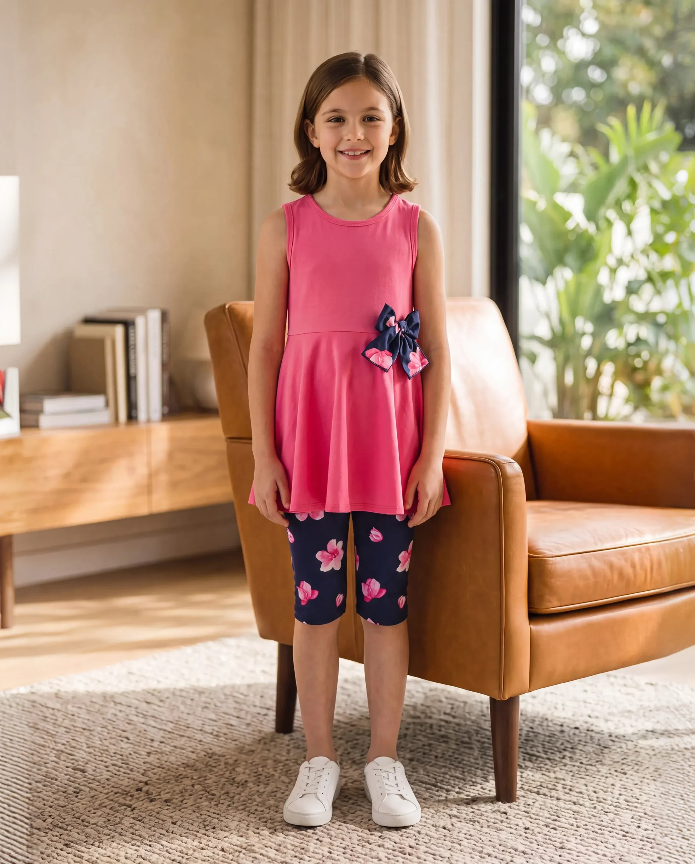 Toddler/Kid Girl 2pcs Tunie Top and Leggings Set Roseo - Image 8