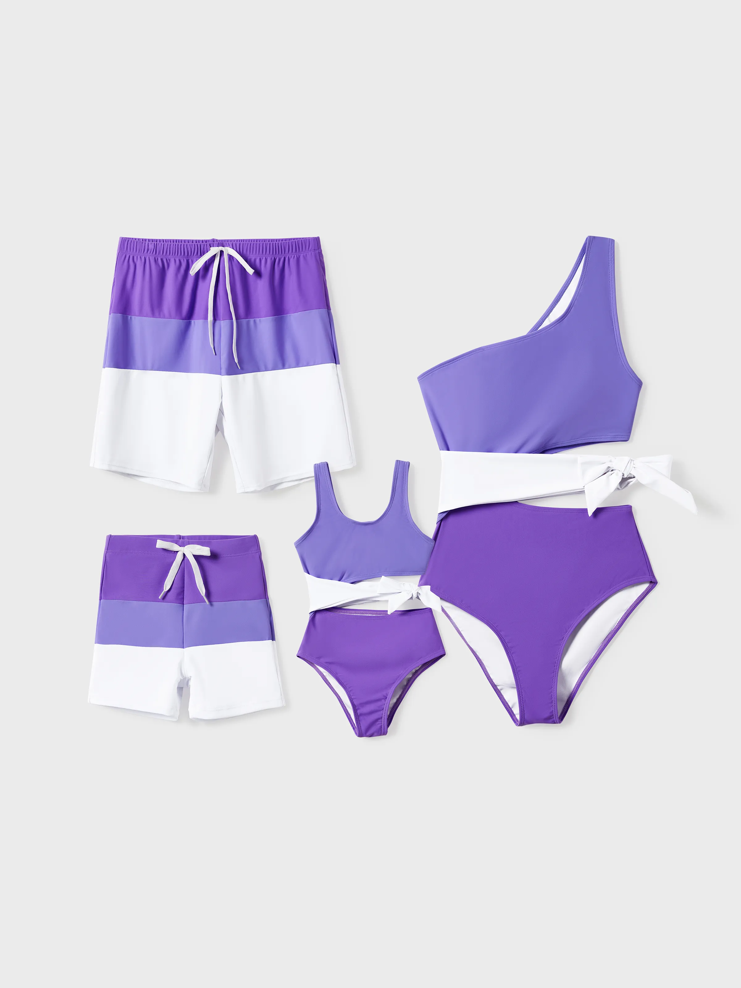 Toddler Boy Color-block Swim Trunks (Quick-Dry) ColorBlock - Image 2