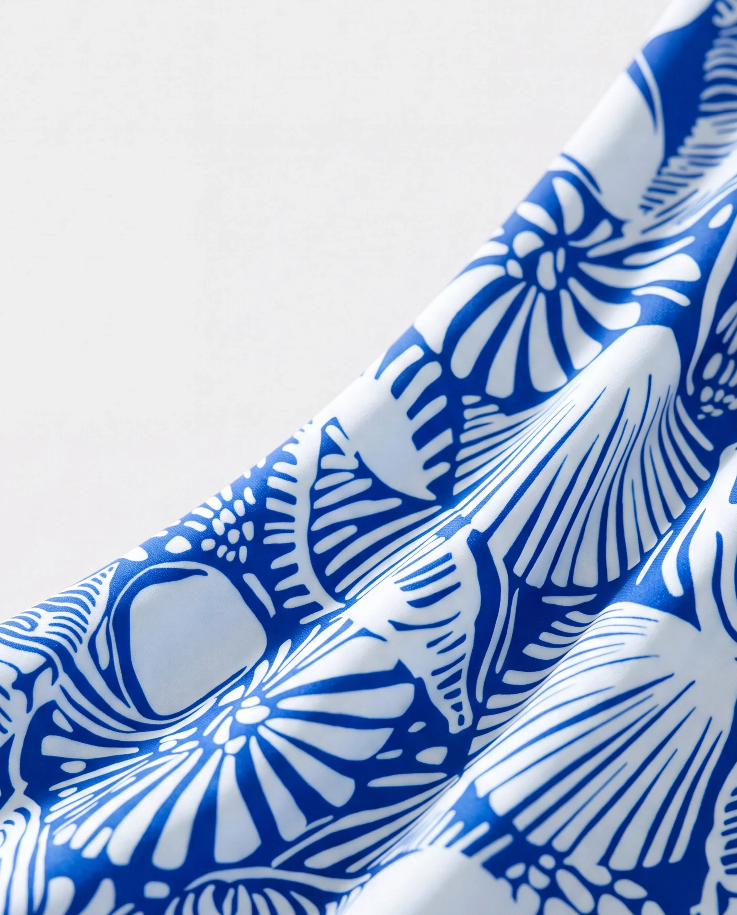 Toddler Boy Shell Print Swimwear Floral Swim Shorts Set for boys, Perfect for Beach Days & Pool Parties Blue - Image 4