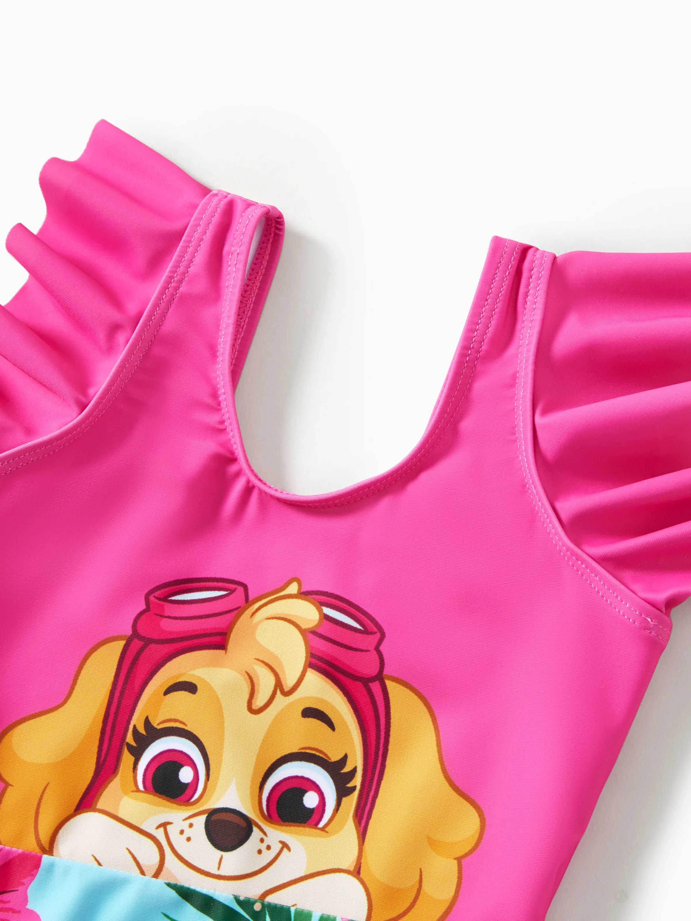 Toddler Girl PAW Patrol Large Flower All-over Print Swimsuit Roseo - Image 4
