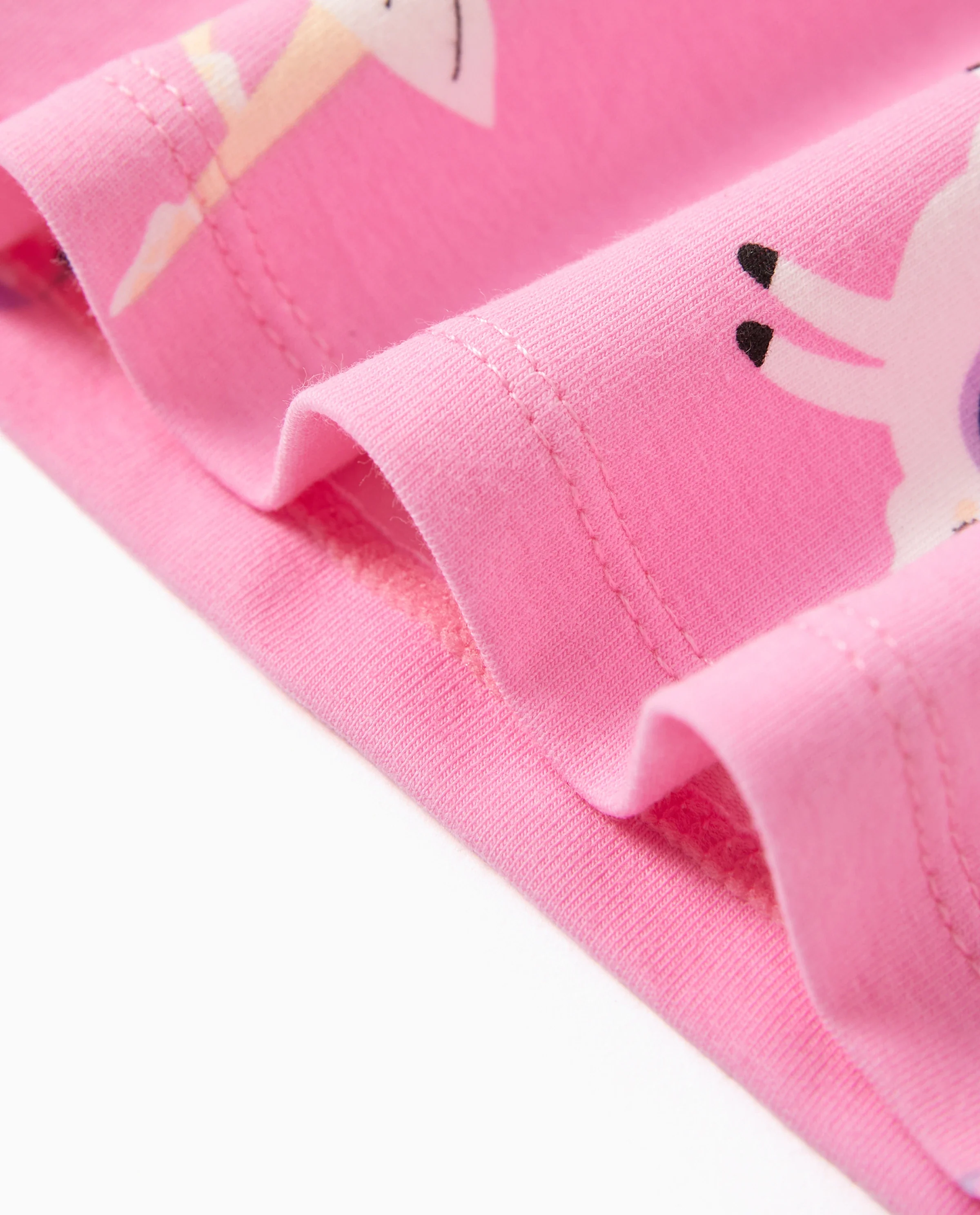 Toddler / Kids 4-piece Organic Cotton Pajamas 4-in 1 Snug fit PaJama Set for Girls Pink - Image 7