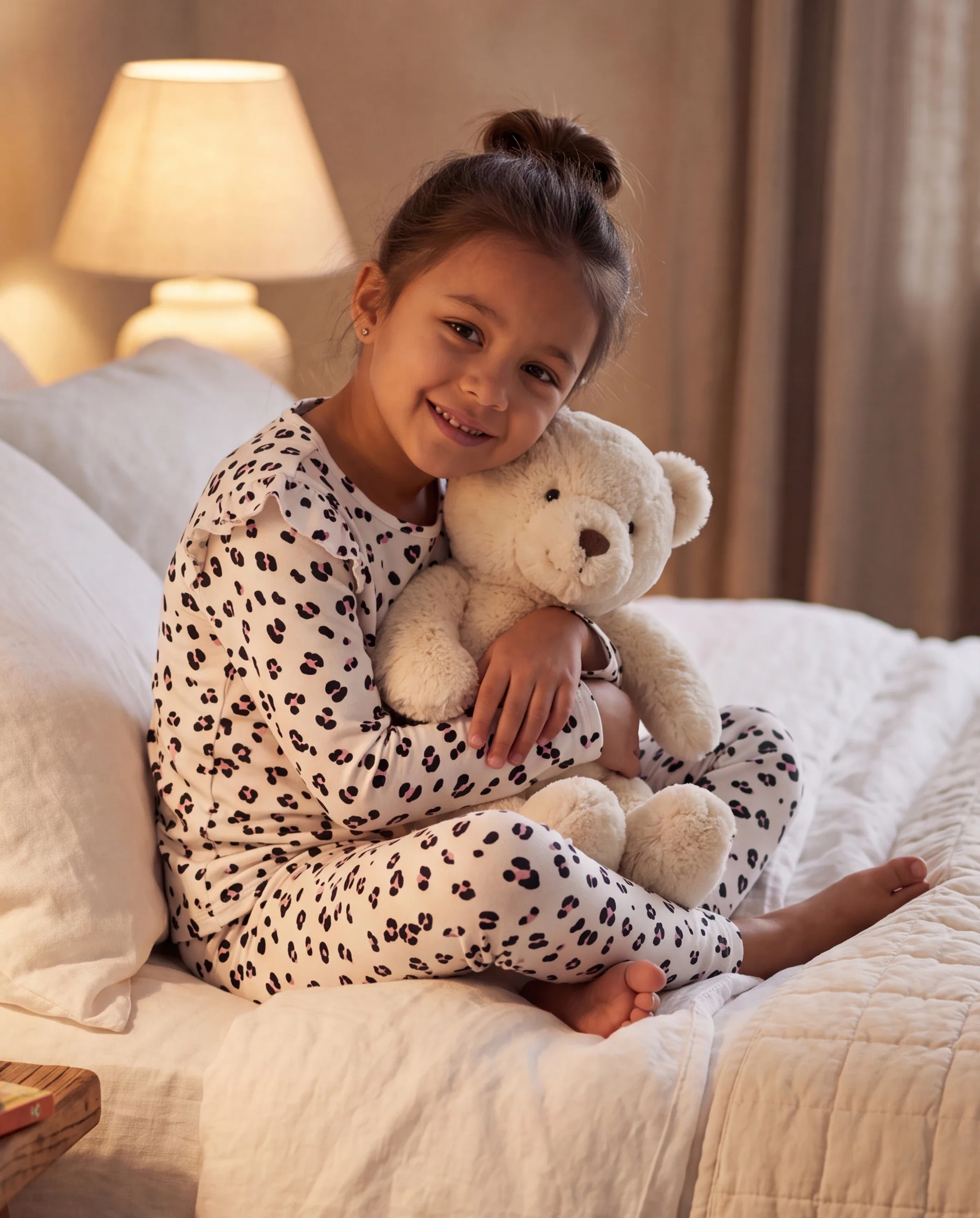 Toddler / Kids Halloween Pajamas With Childlike Print (1-Piece Snug-Fitting ) Apricot - Image 7