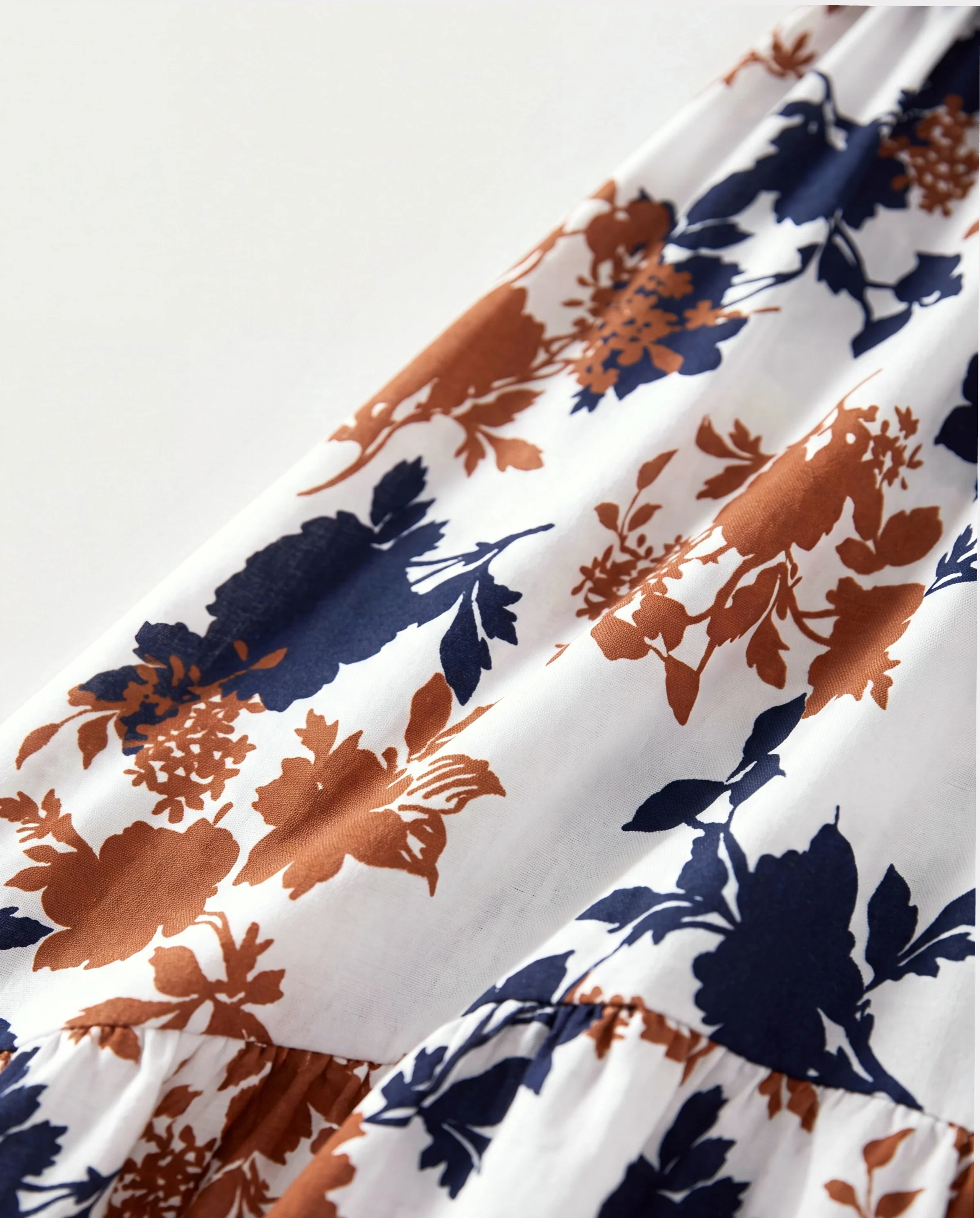 Toddler/Kid Girl Floral Dress Fabric Stitching royalblue - Image 4