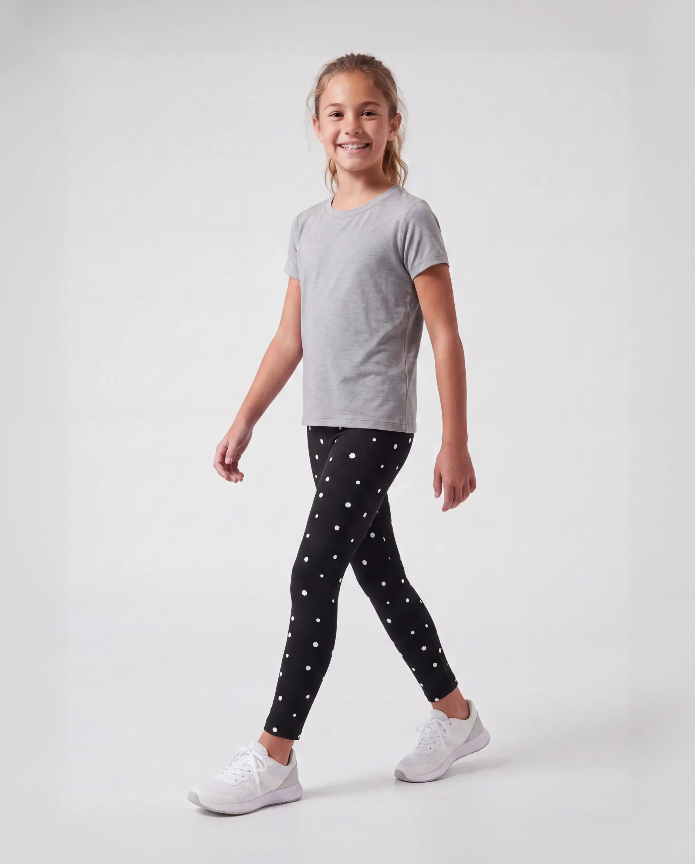 Toddler/Kid Girl Elasticized Leggings Black - Image 3