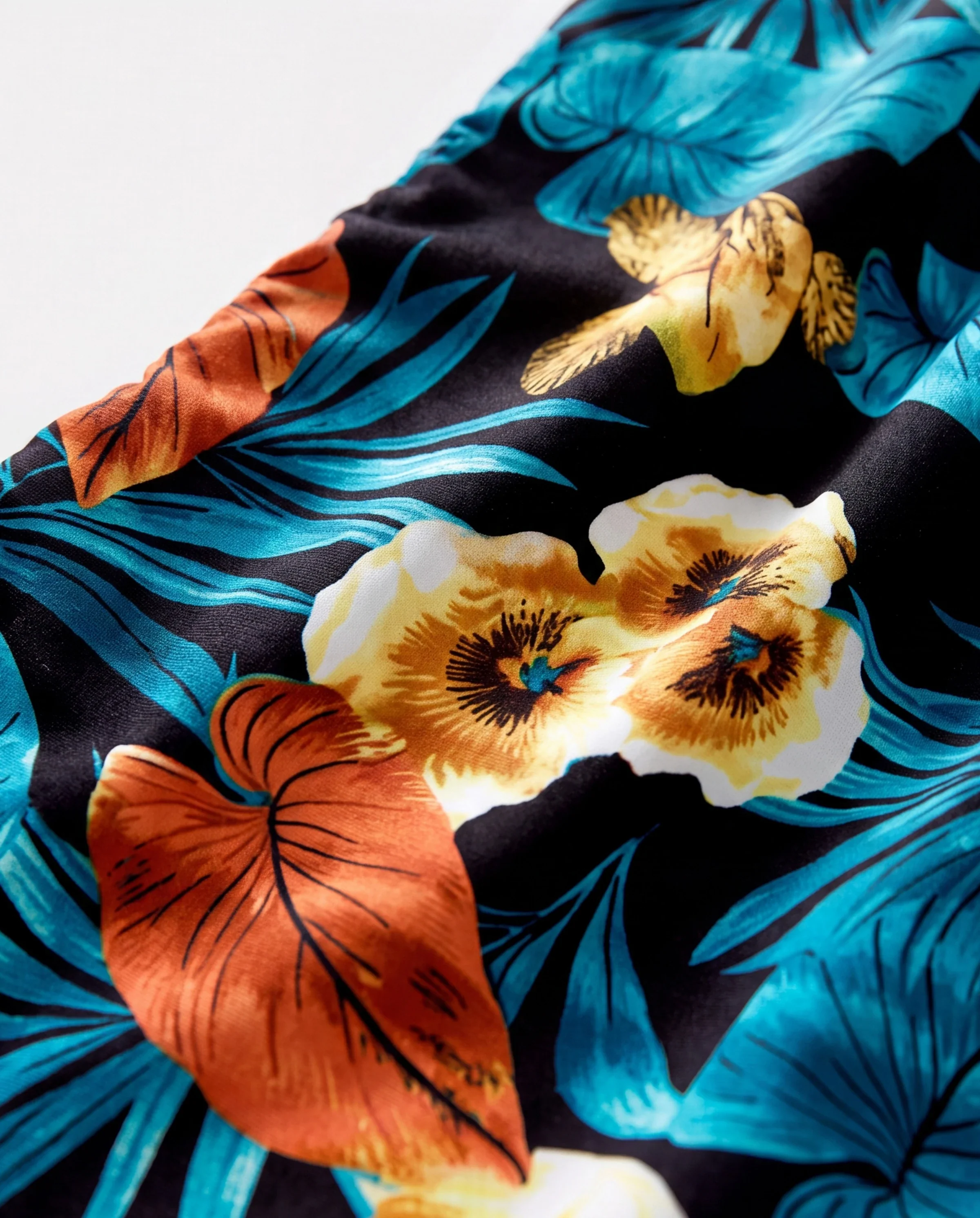 Toddler/Kid Girl Floral Panel T-shirt and Floral Ruched Drawstring Side Strap Dress Sets Black - Image 4