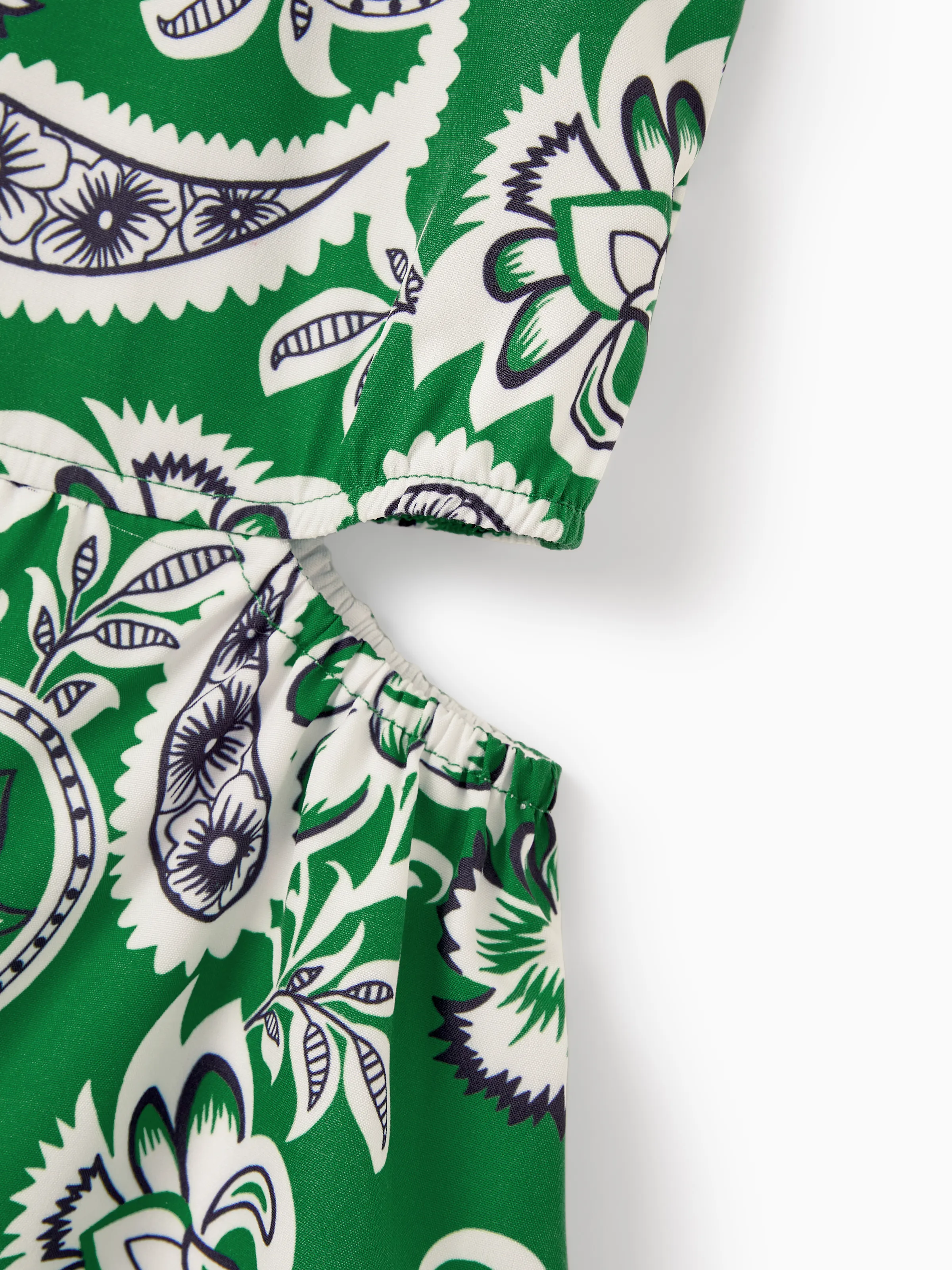 Toddler/Kid Girl Strappy Smocked Dress for Summer Vacation Green - Image 8