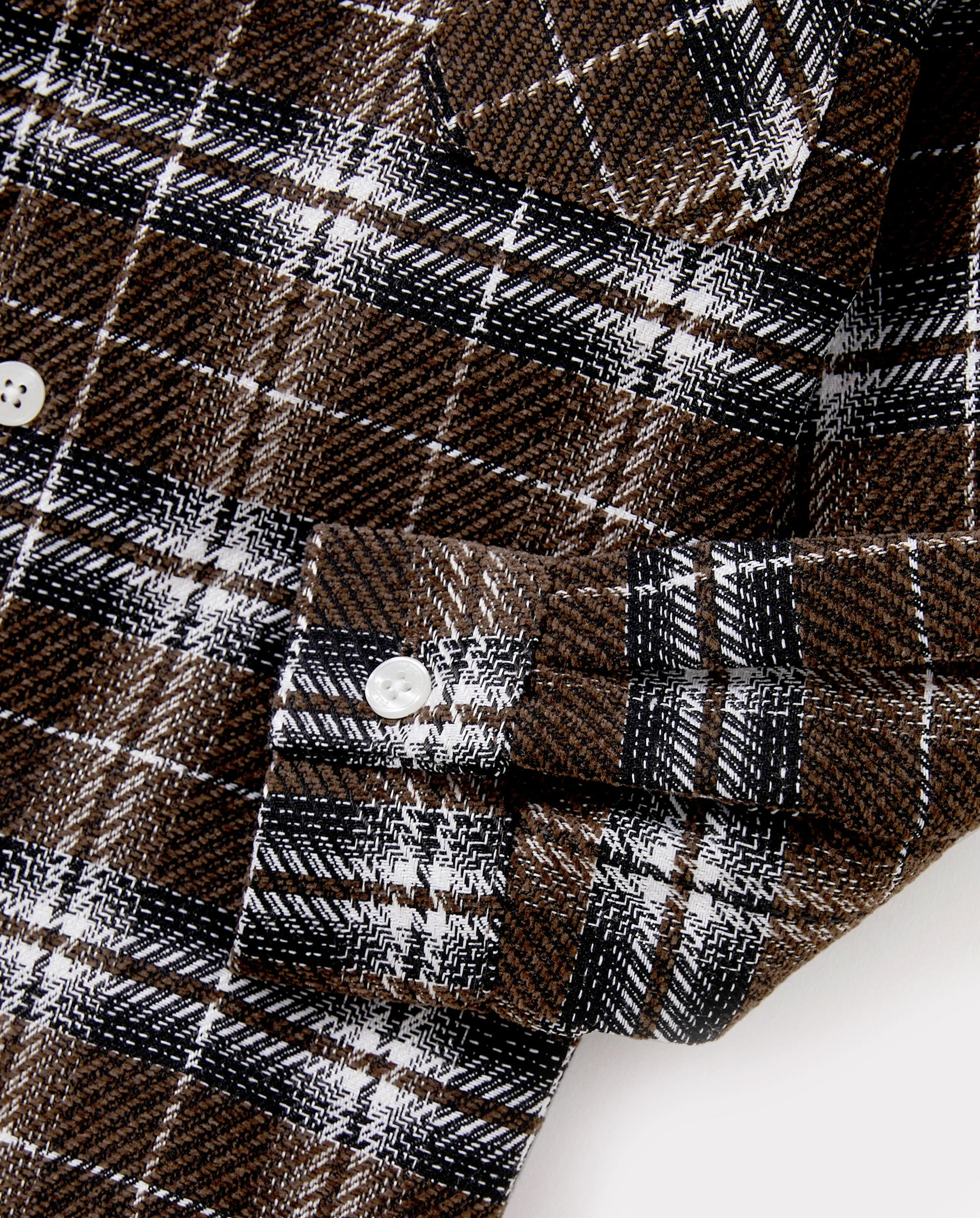 Velvet & Plaid Matching Family Outfits Dad/Son Shirts & Mom/Daughter Velvet Dresses Sets Dark Brown - Image 8